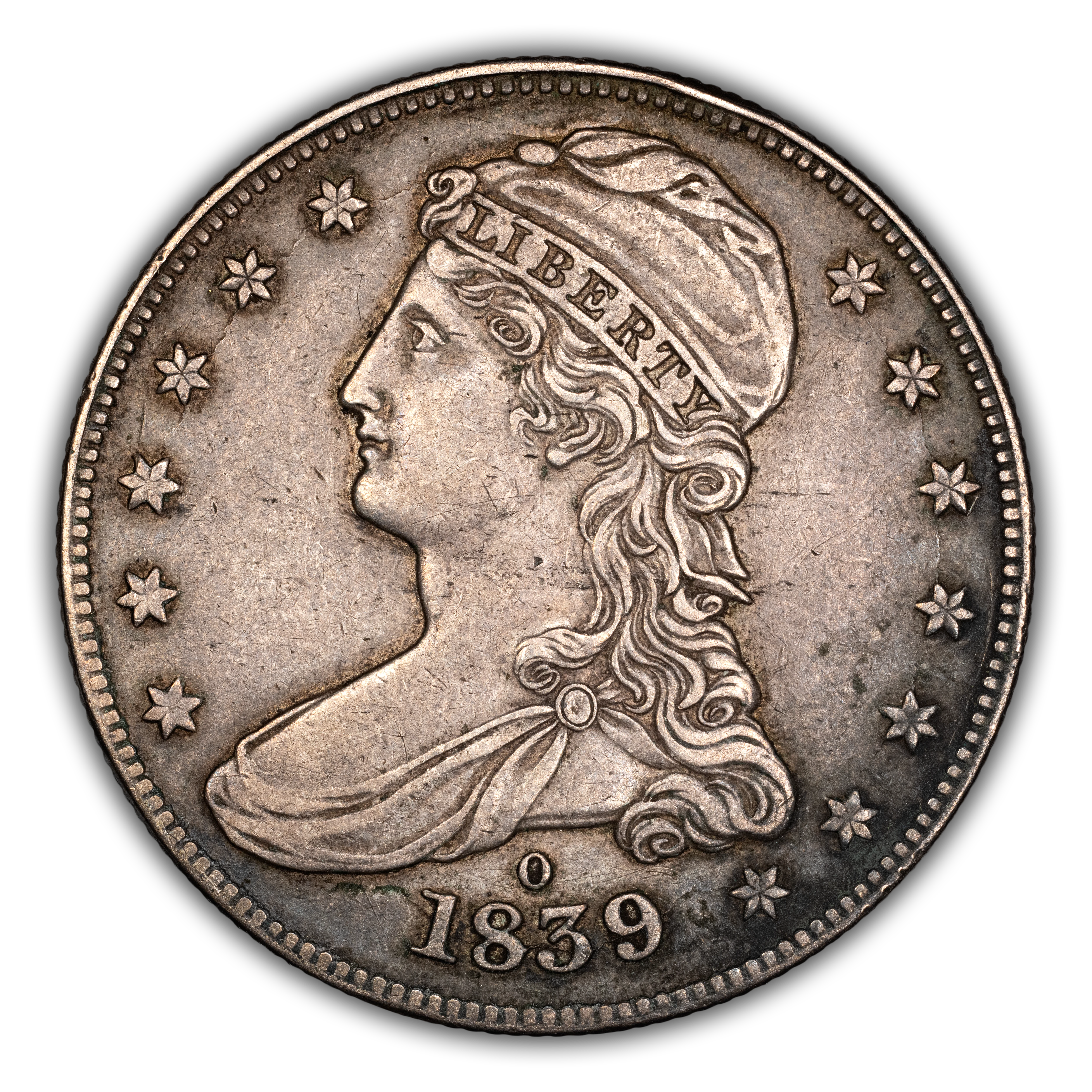 1839-O 50c Reeded Edge MS thumbnail 2