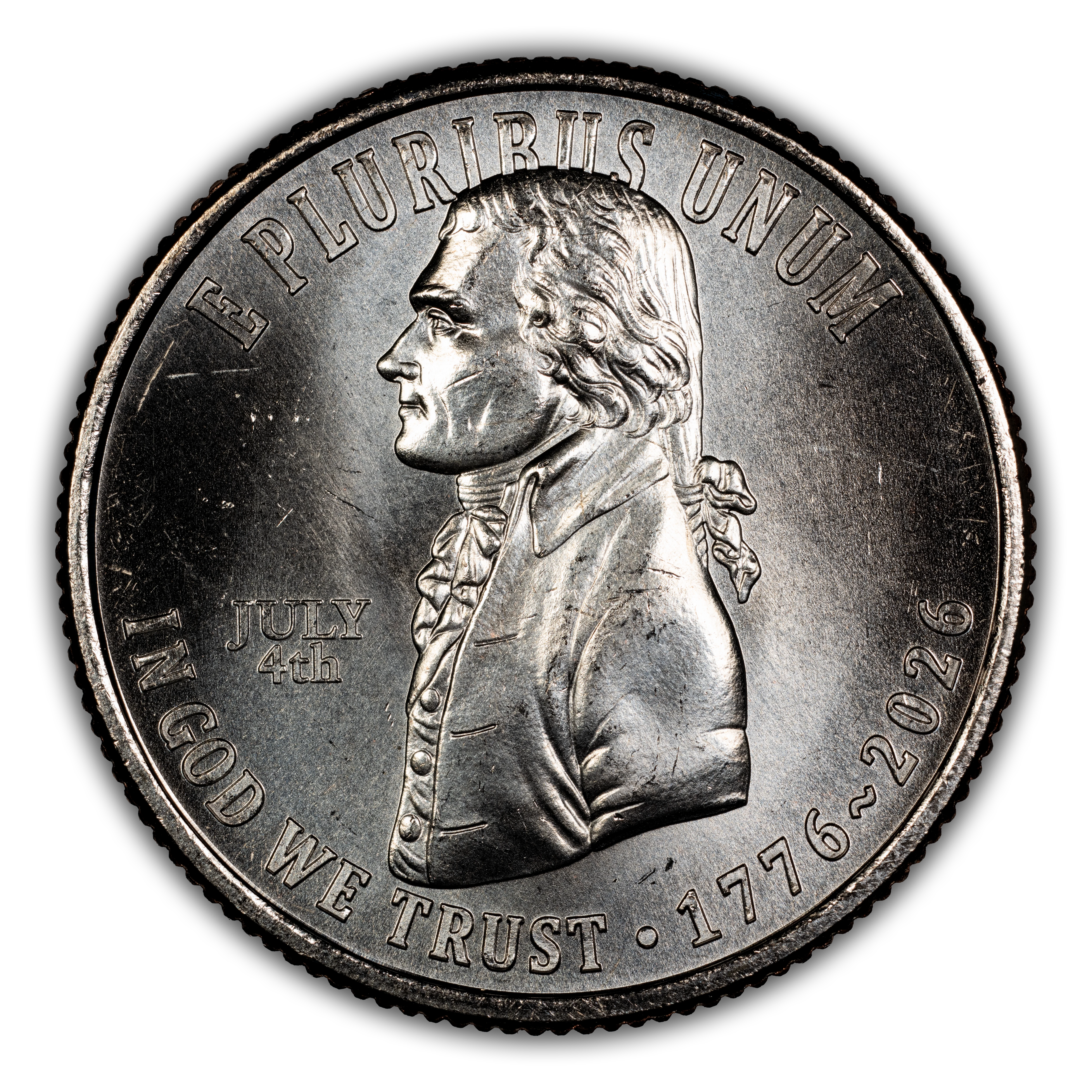 1776~2026 S25c 2.5oz Silver, Declaration of Independence, JULY 4th Privy MS thumbnail 15