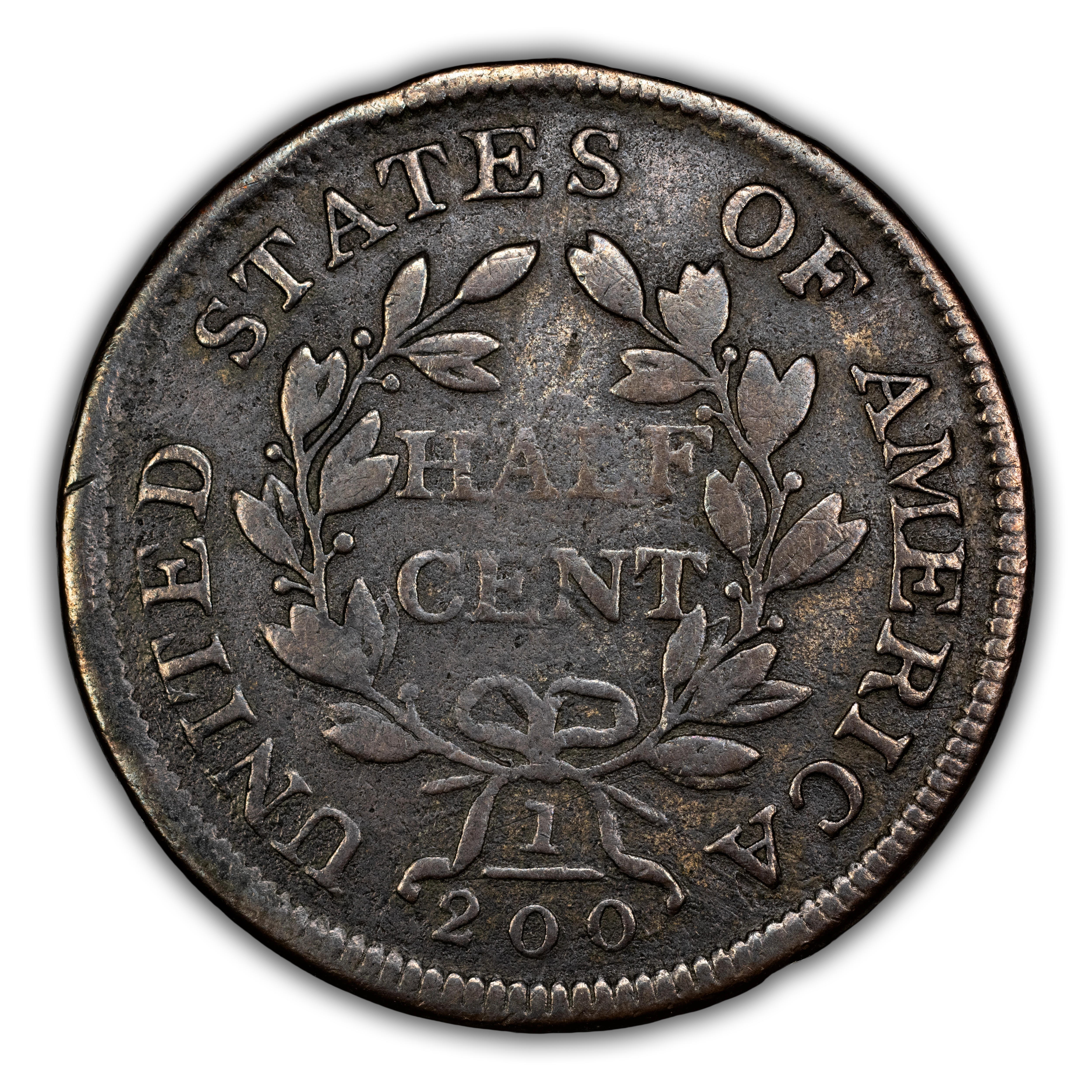 1804 1/2c Plain 4, Stems, C-11 MS BN thumbnail 4