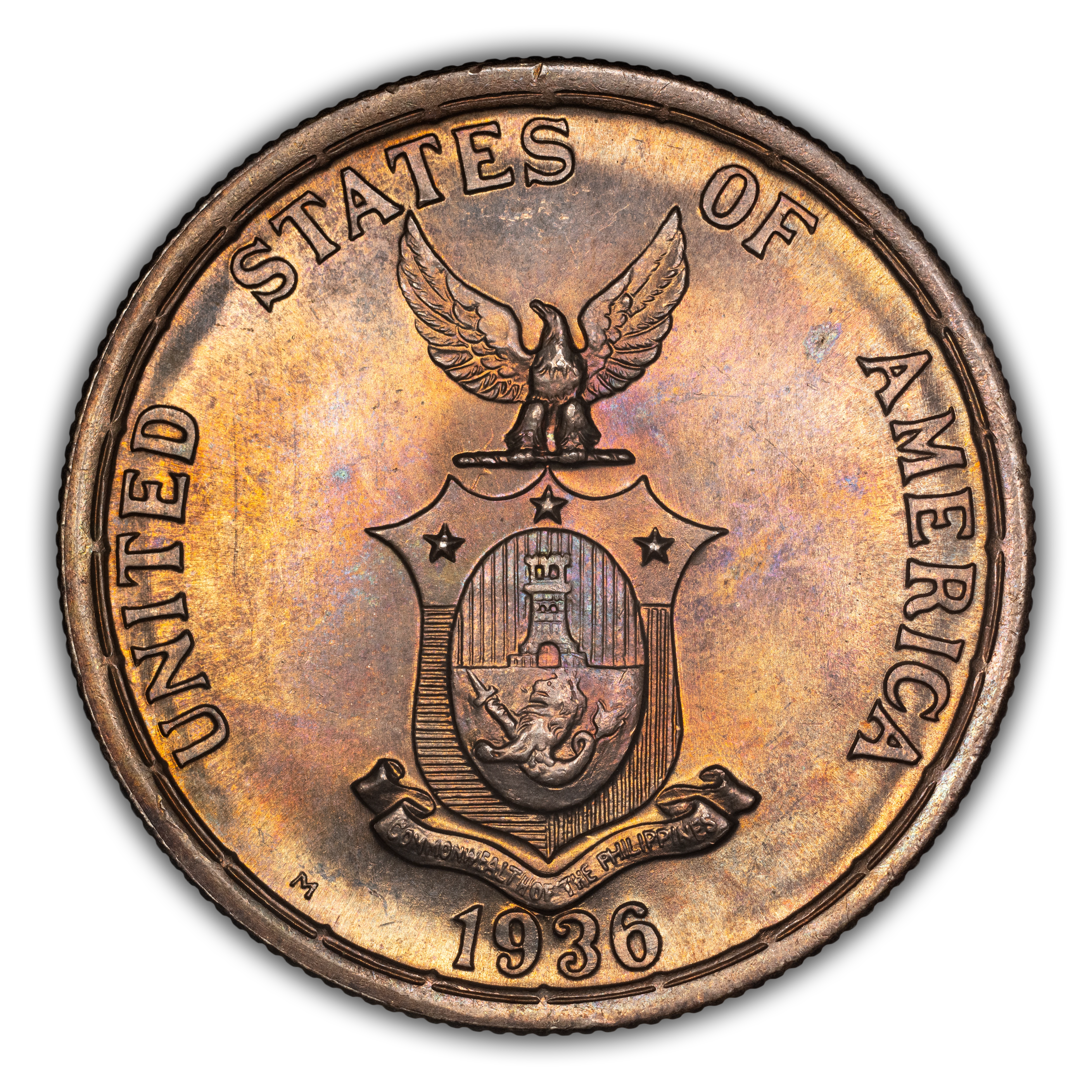1936-M Peso U.S. Philippines, Roosevelt-Quezon MS thumbnail 12