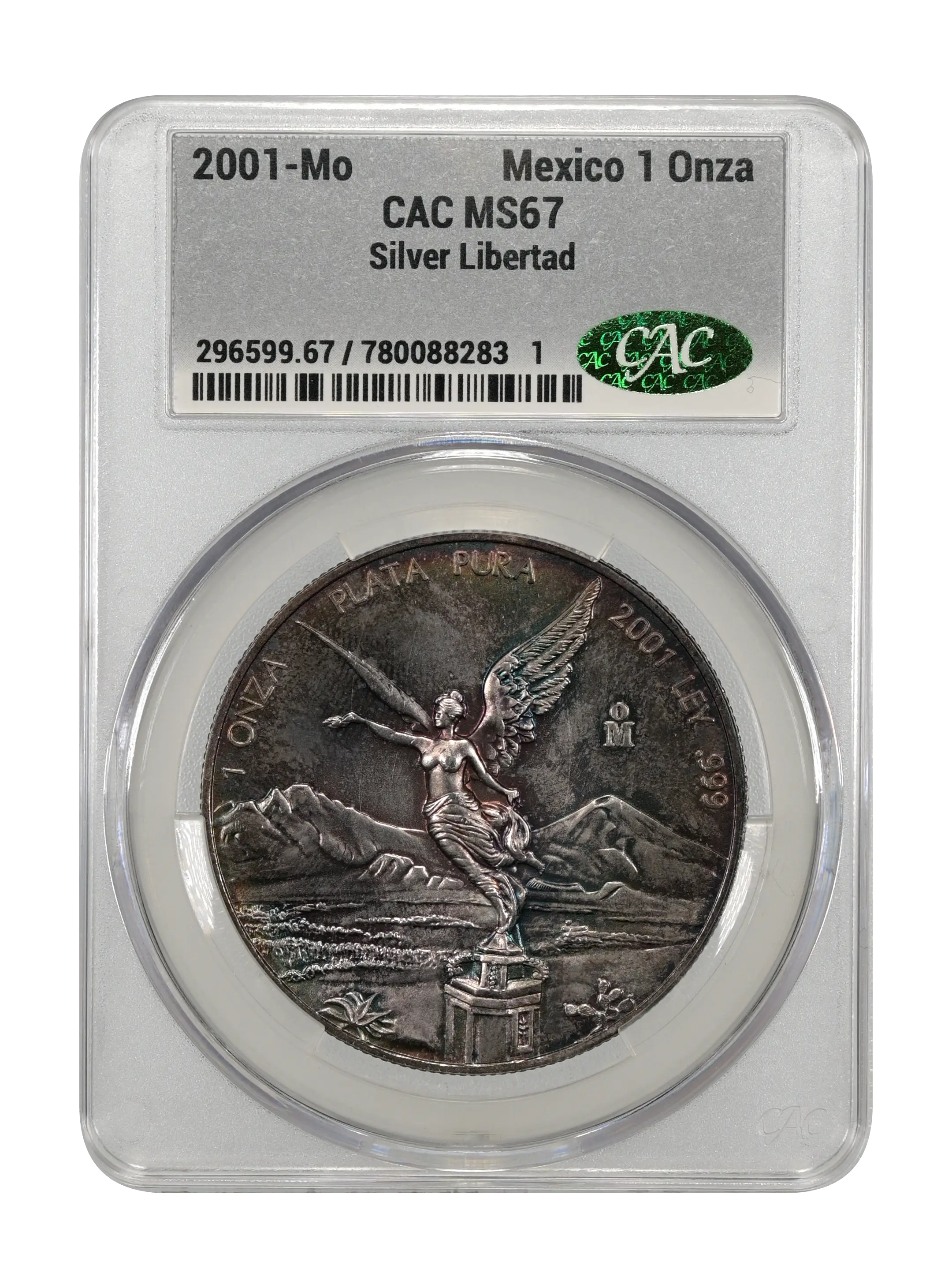 2001-Mo 1 Onza Libertad, Silver MS (KM-639) thumbnail 8