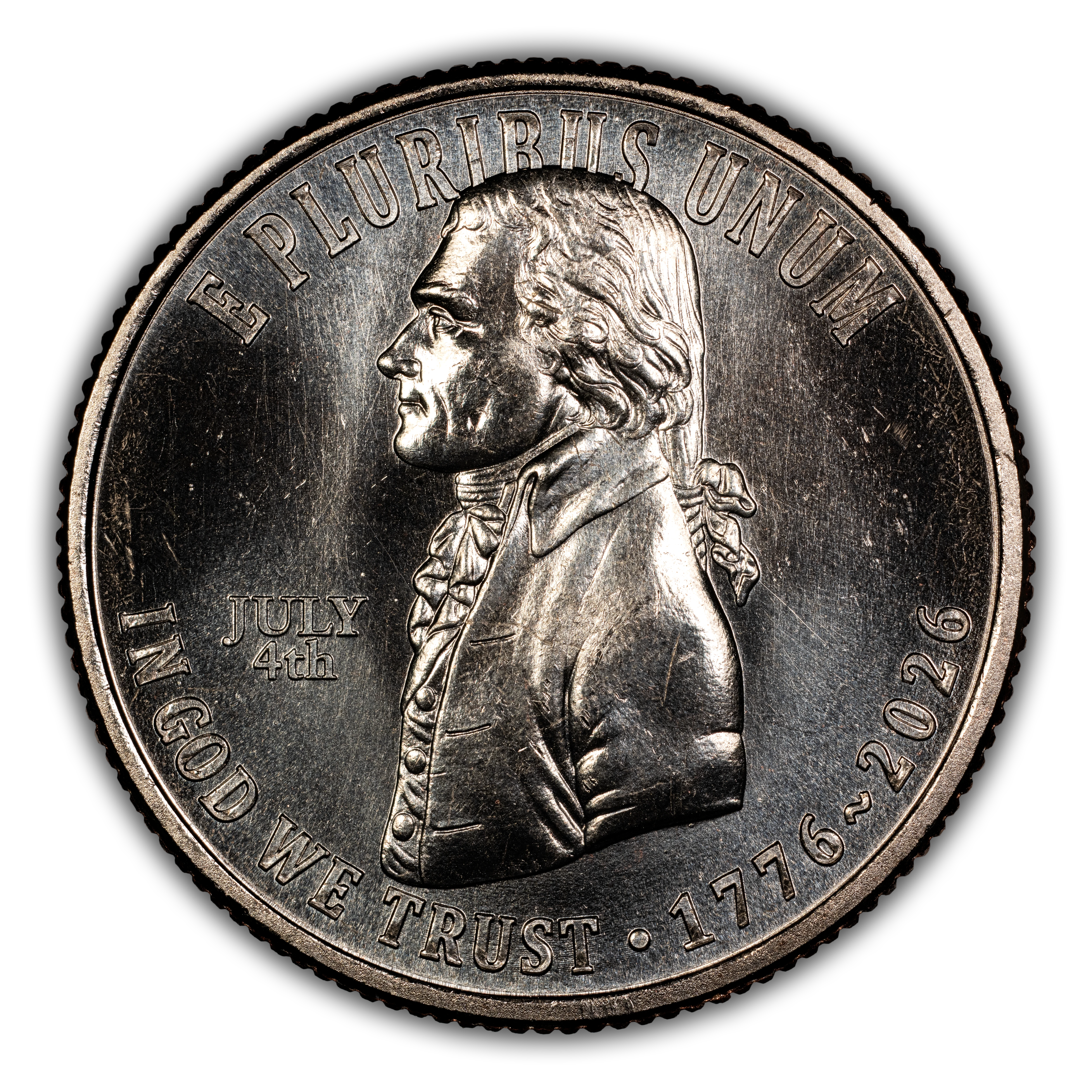 1776~2026 S25c 2.5oz Silver, Declaration of Independence, JULY 4th Privy MS thumbnail 16