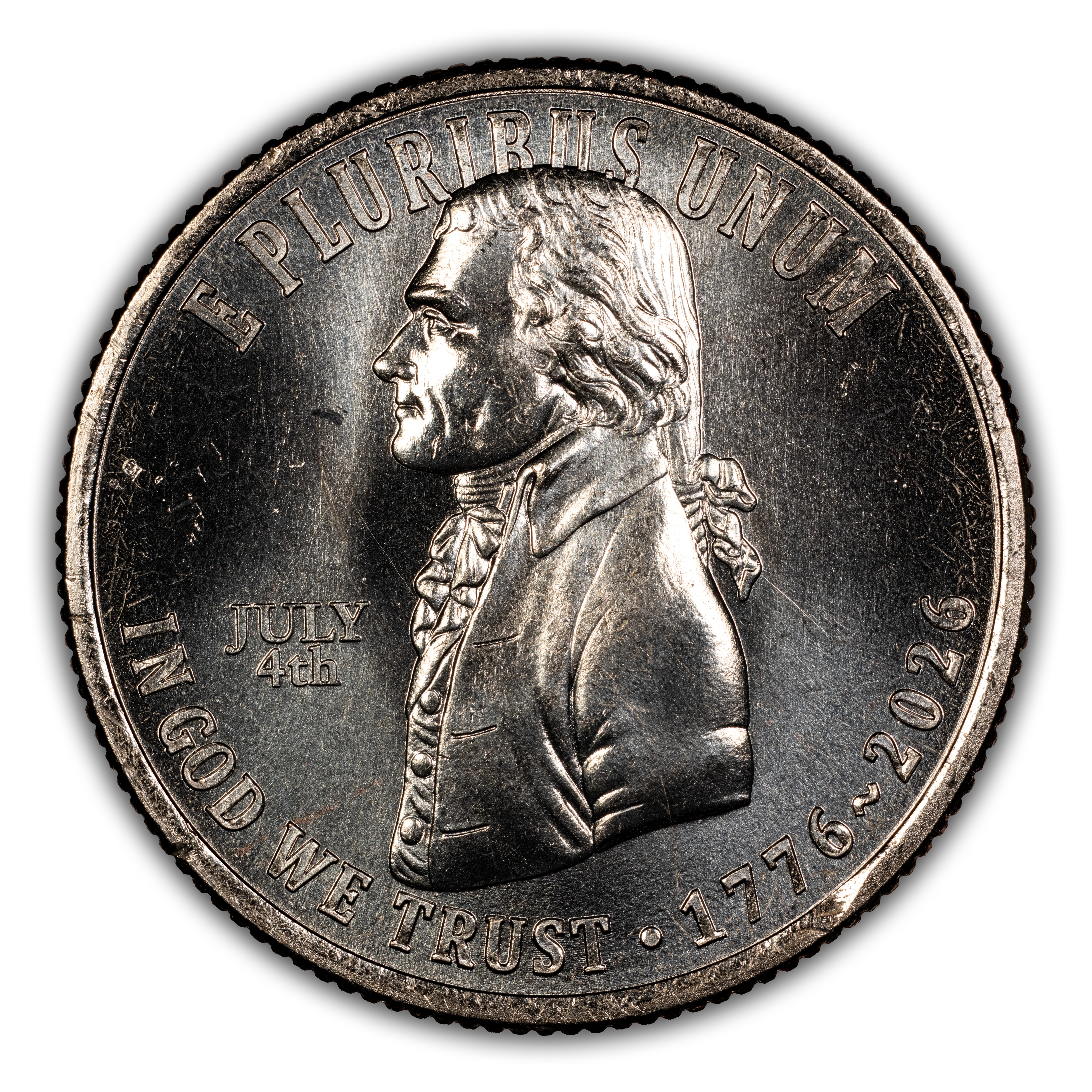 1776~2026 S25c 2.5oz Silver, Declaration of Independence, JULY 4th Privy MS thumbnail 17