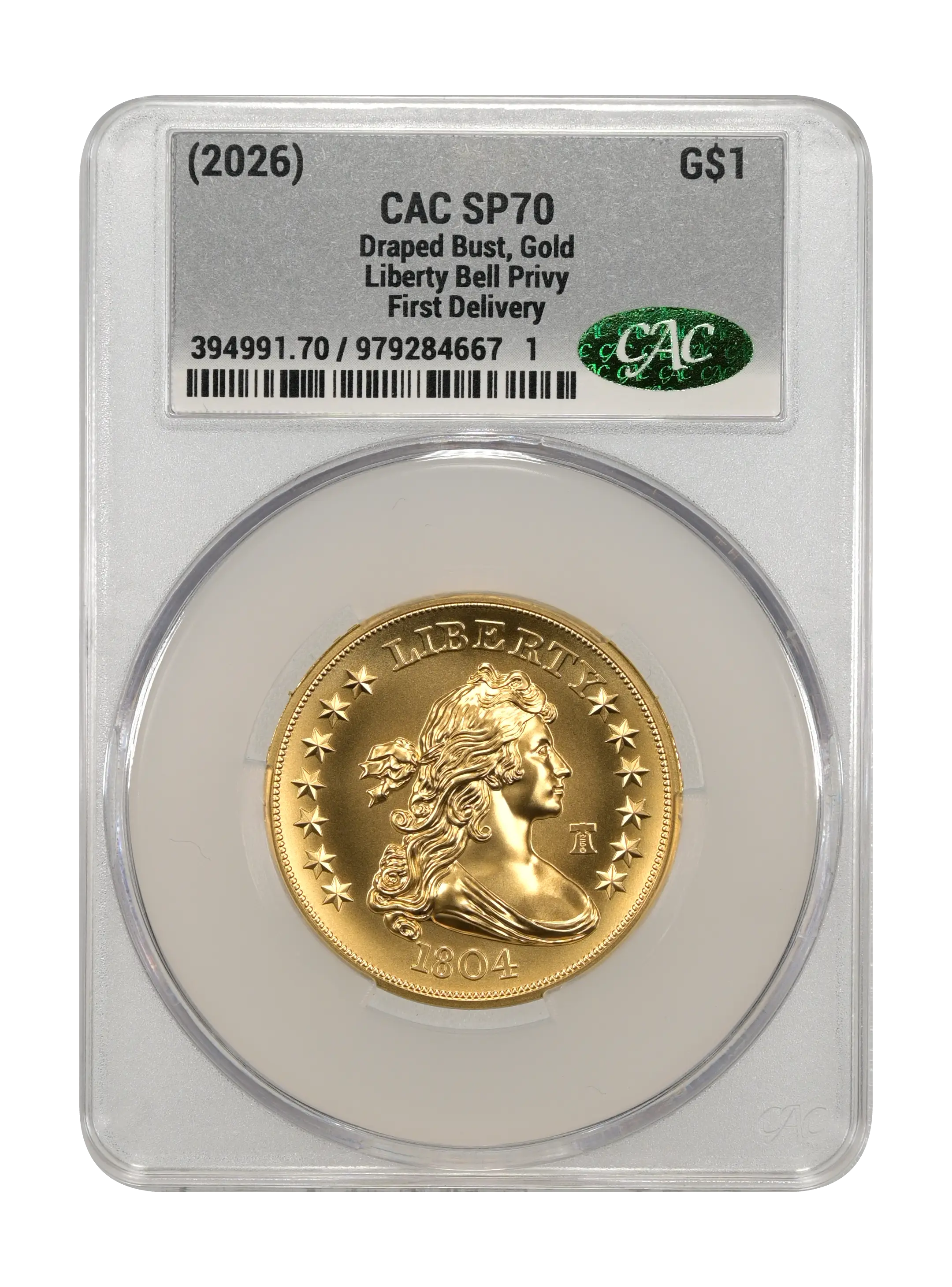 (2026) G$1 Gold Bust Dollar, 250th Anniversary Privy SP thumbnail 12