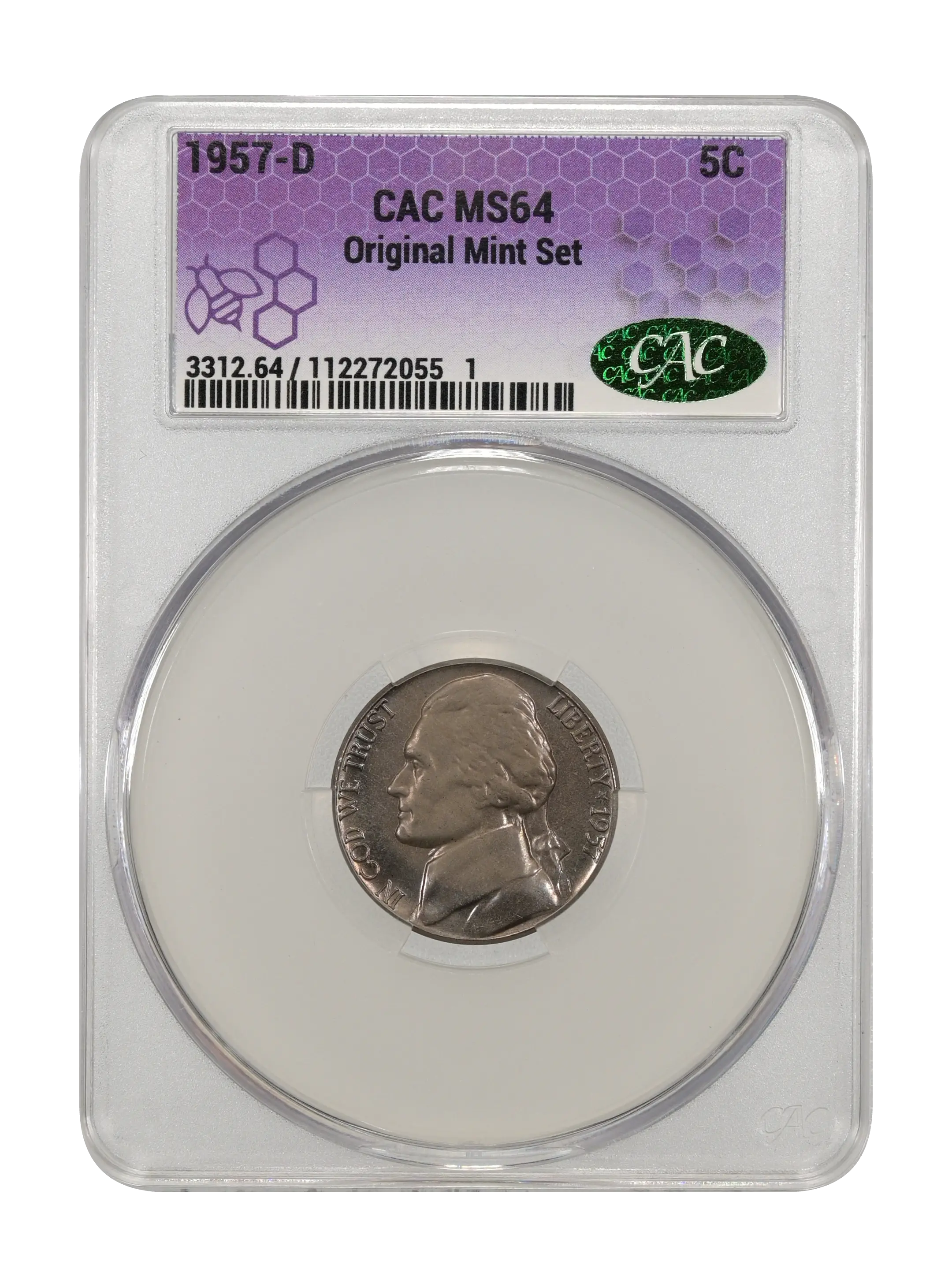 1957-D 5c MS thumbnail 18