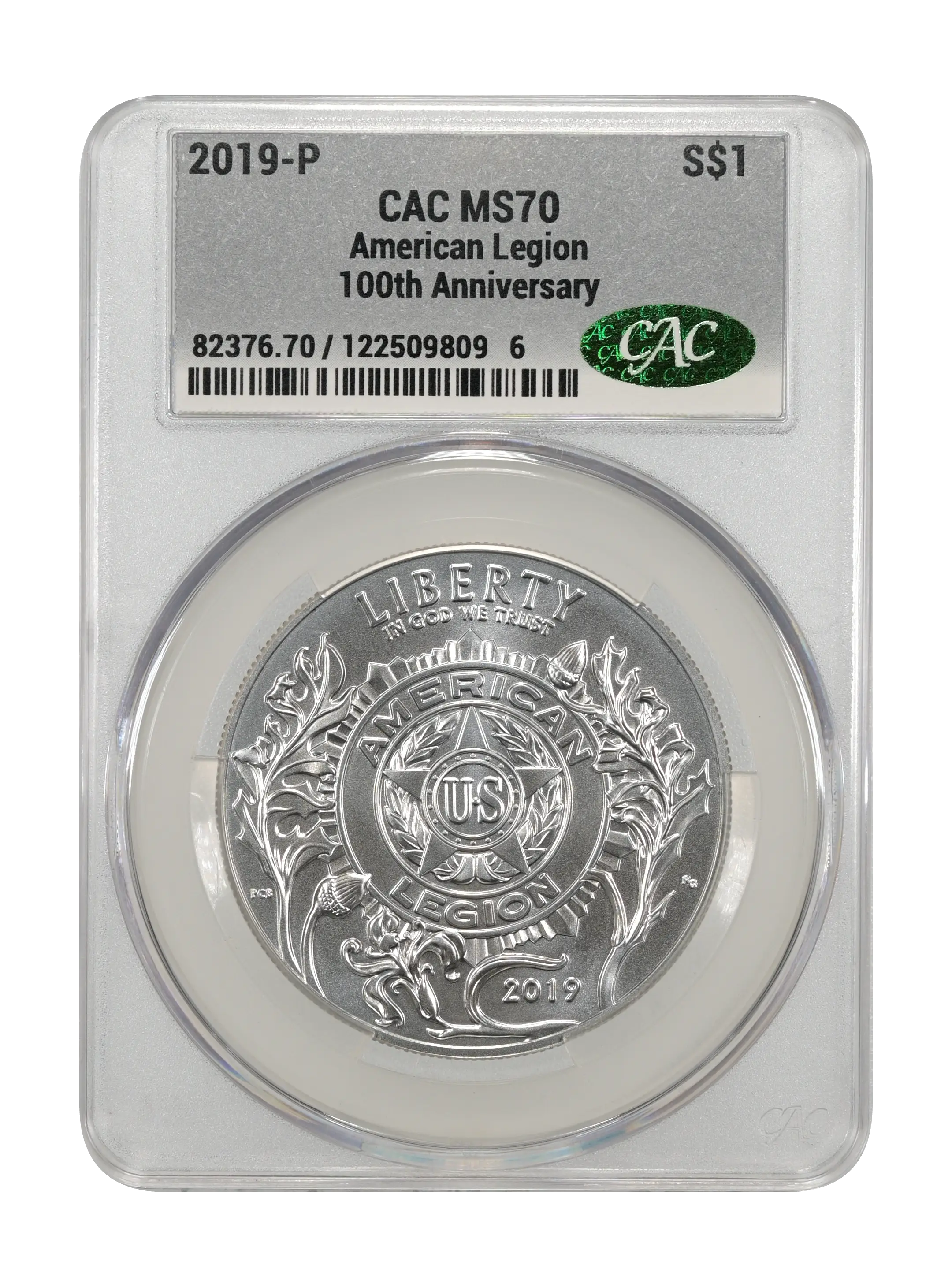 2019-P S$1 American Legion 100th Anniversary MS thumbnail 4