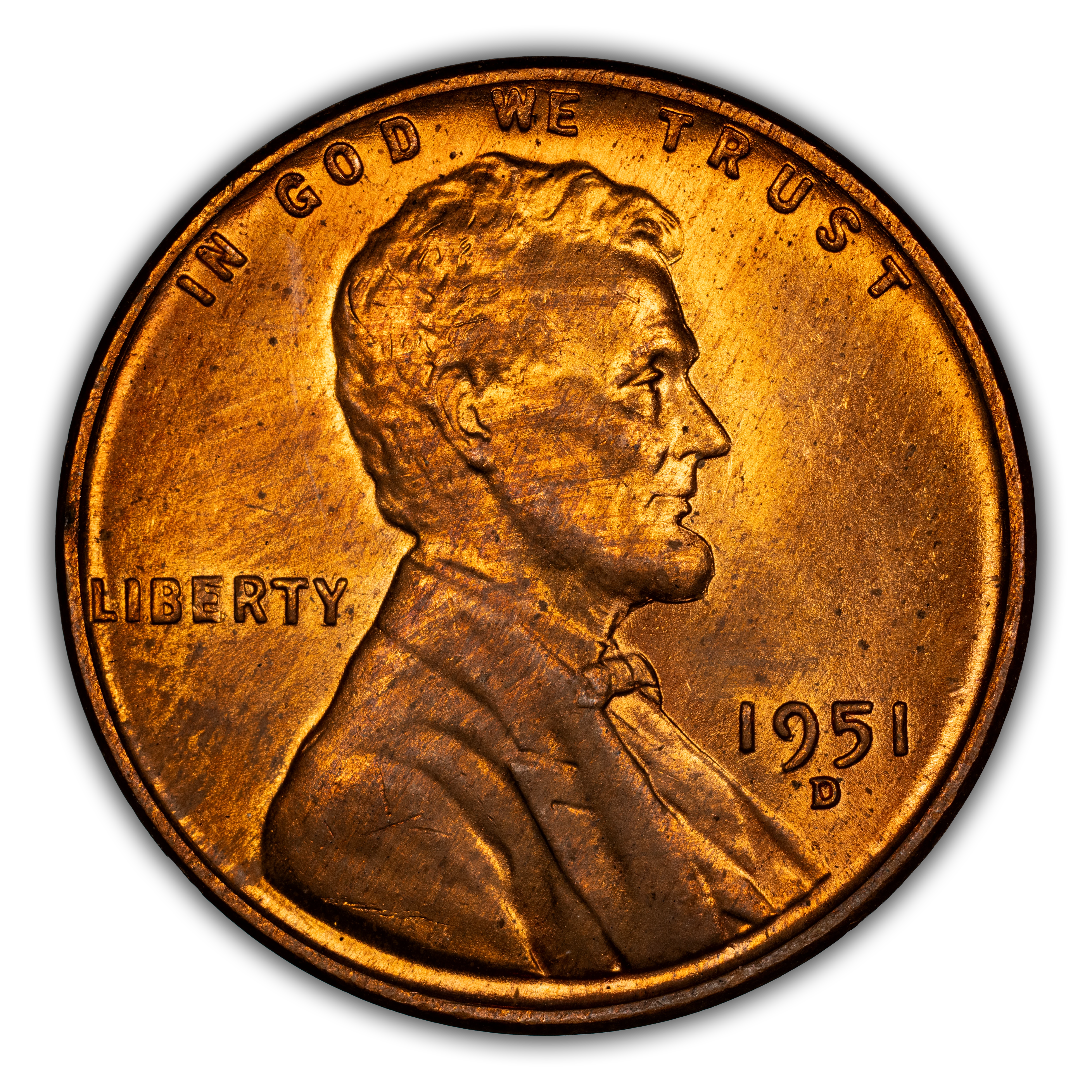 1951-D 1c MS RB