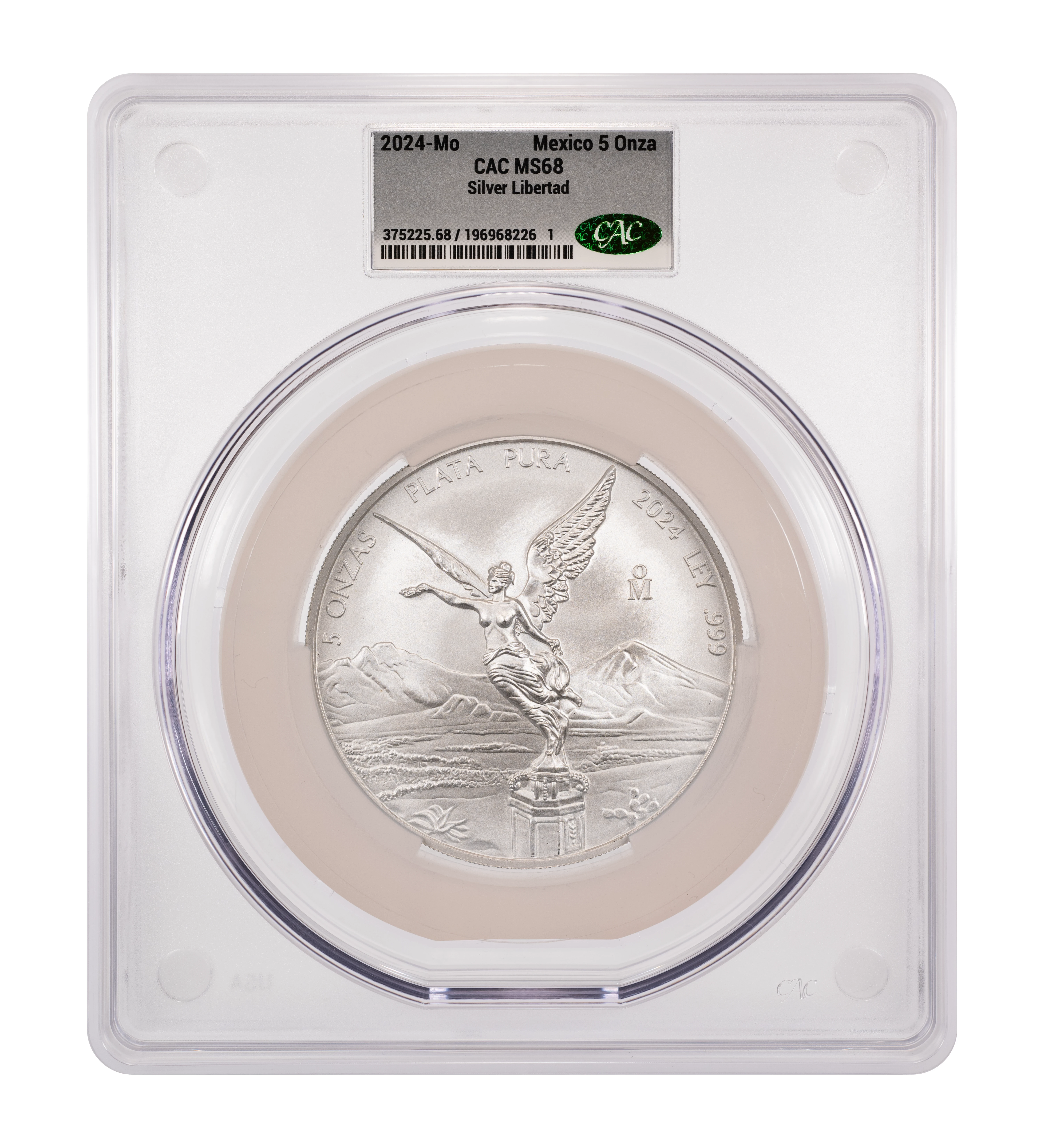 Mexico 2001 Silver 5 Onza Libertad Coin Values & Prices | Greysheet