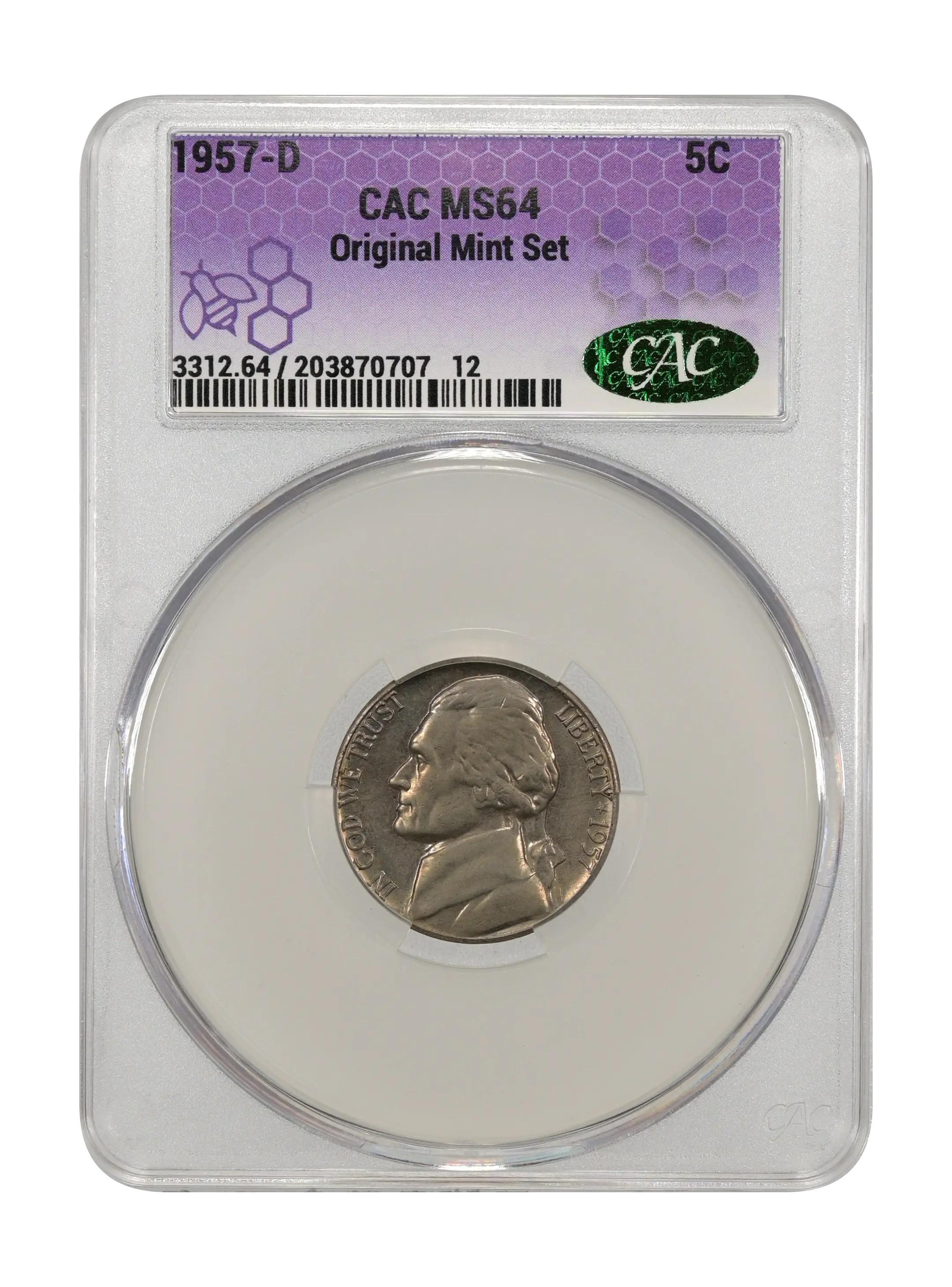 1957-D 5c MS thumbnail 19