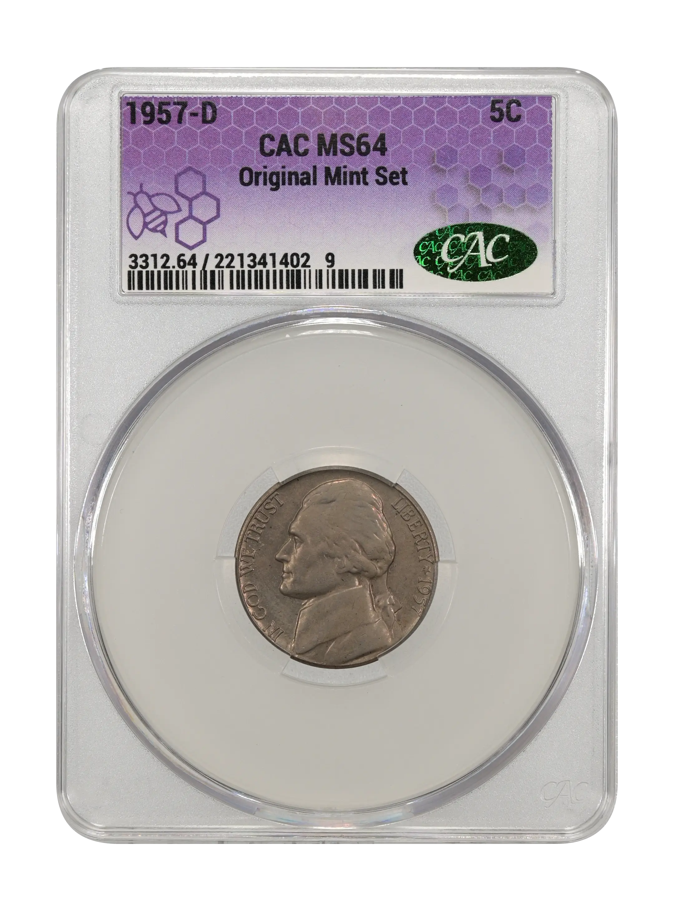 1957-D 5c MS thumbnail 20
