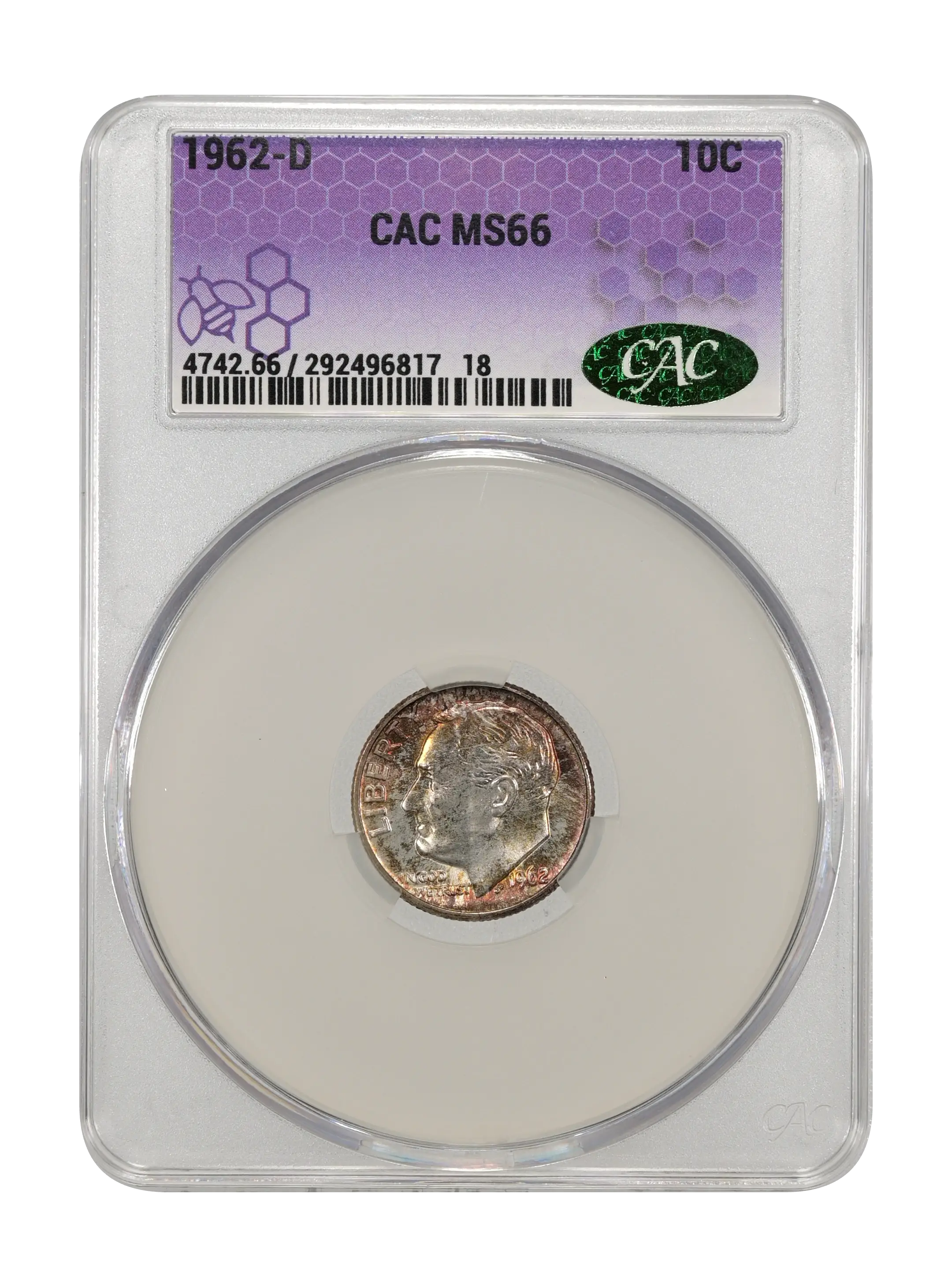 1962-D/D 10c Repunched Mintmark, FS-501 VF20 thumbnail 21