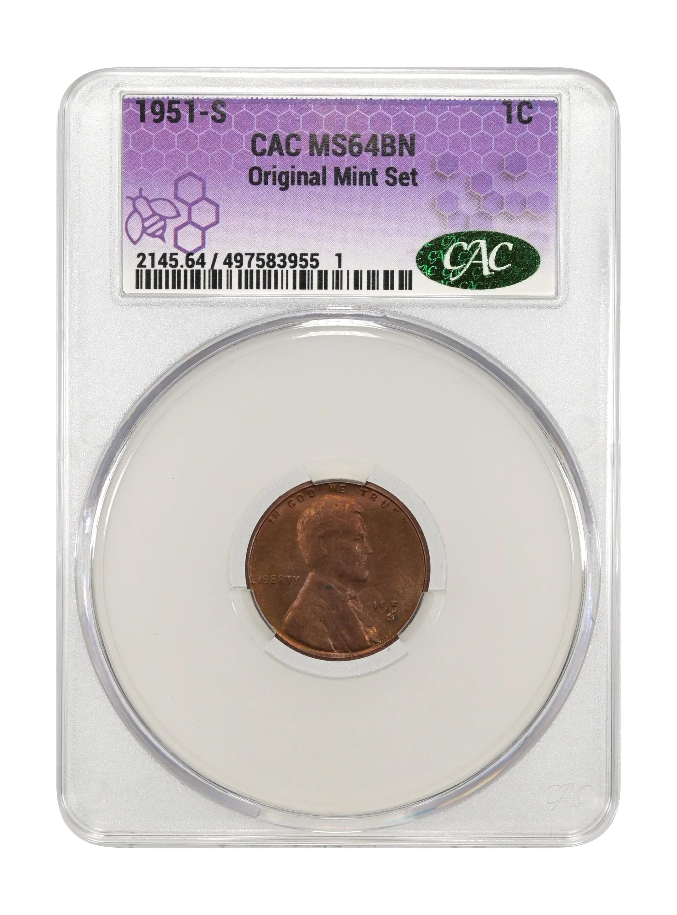 1951-S 1c MS BN thumbnail 8