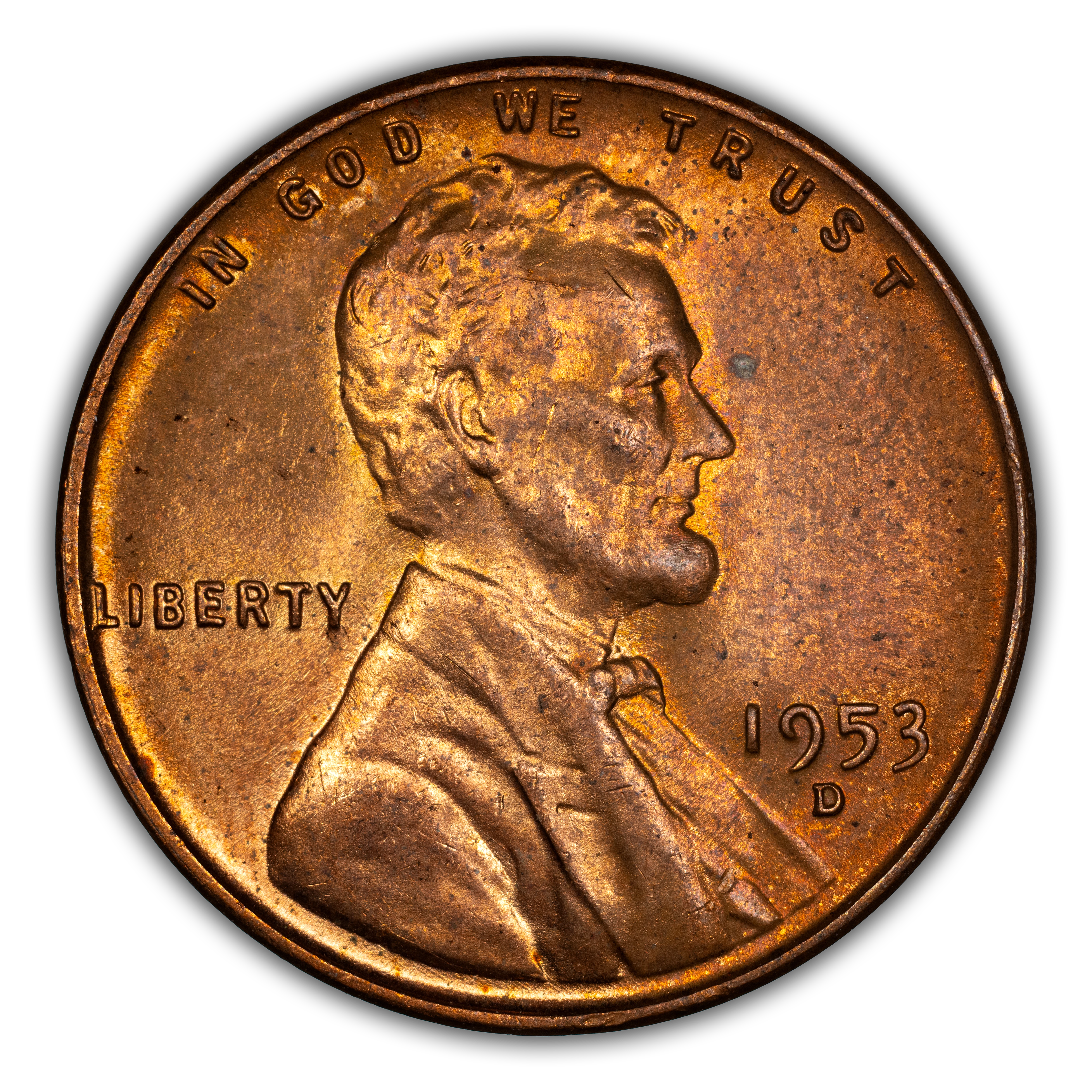 1953-D 1c MS RB