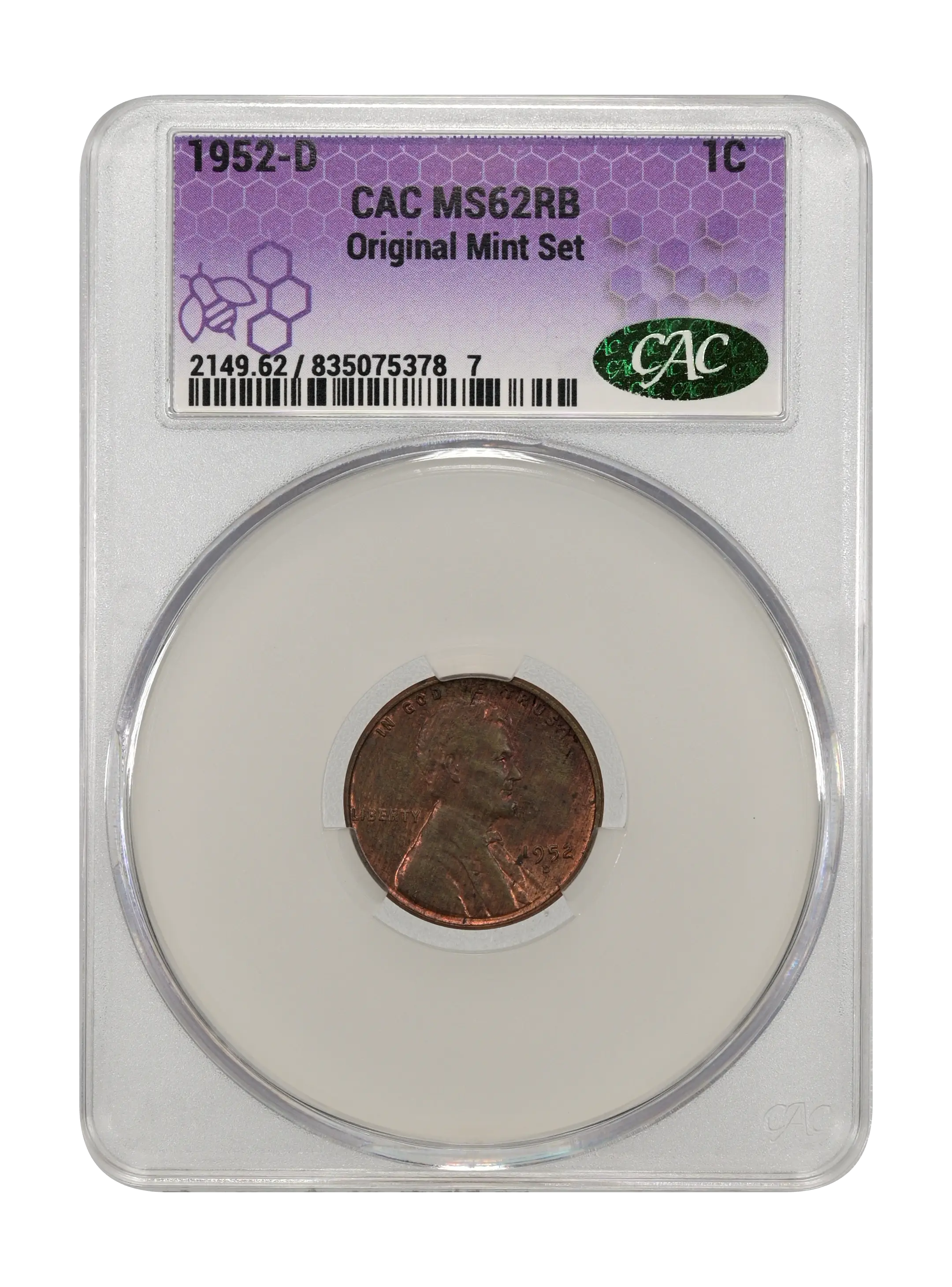 1952-D/S 1c Overmintmark, FS-511 MS RB thumbnail 13
