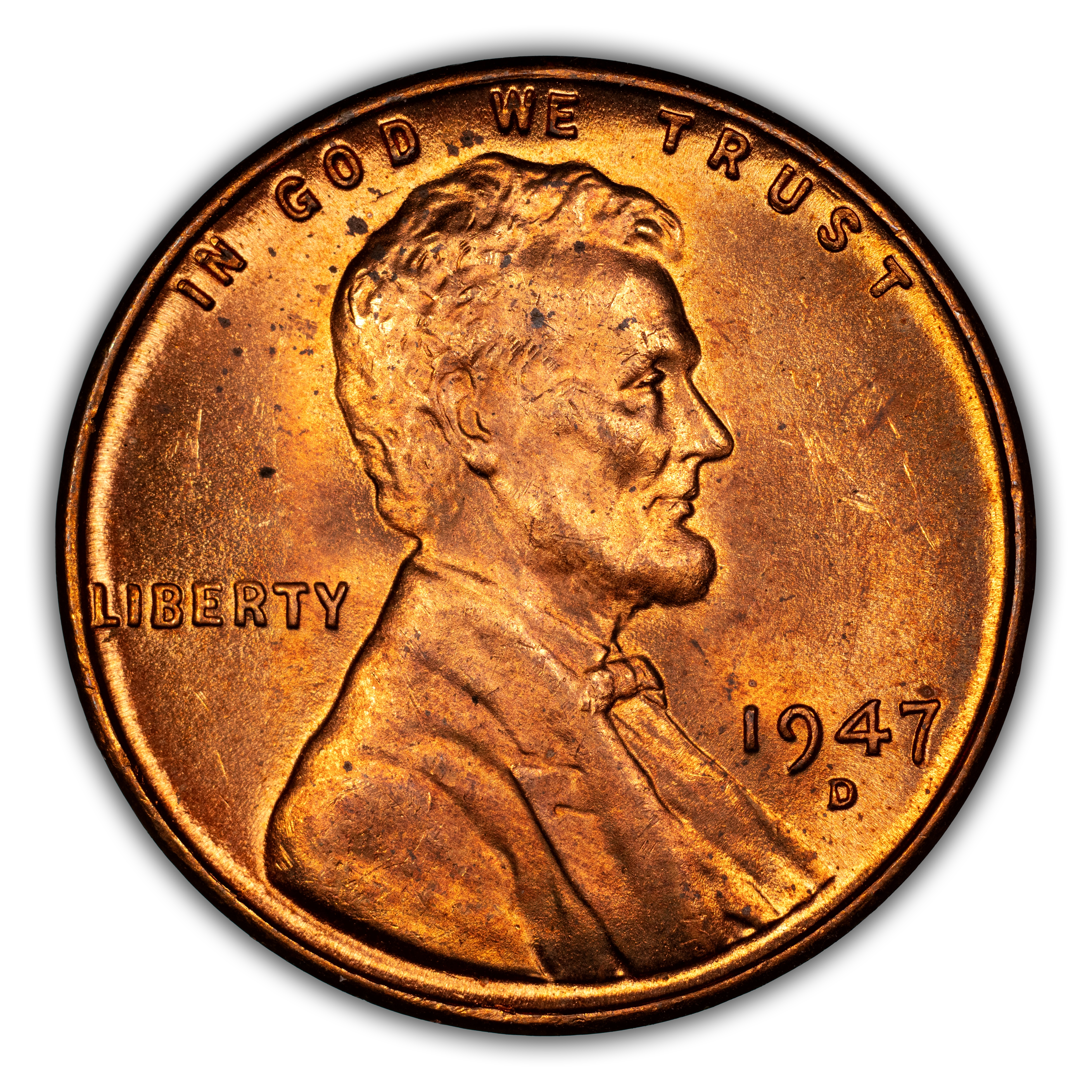 1947-D 1c MS RB