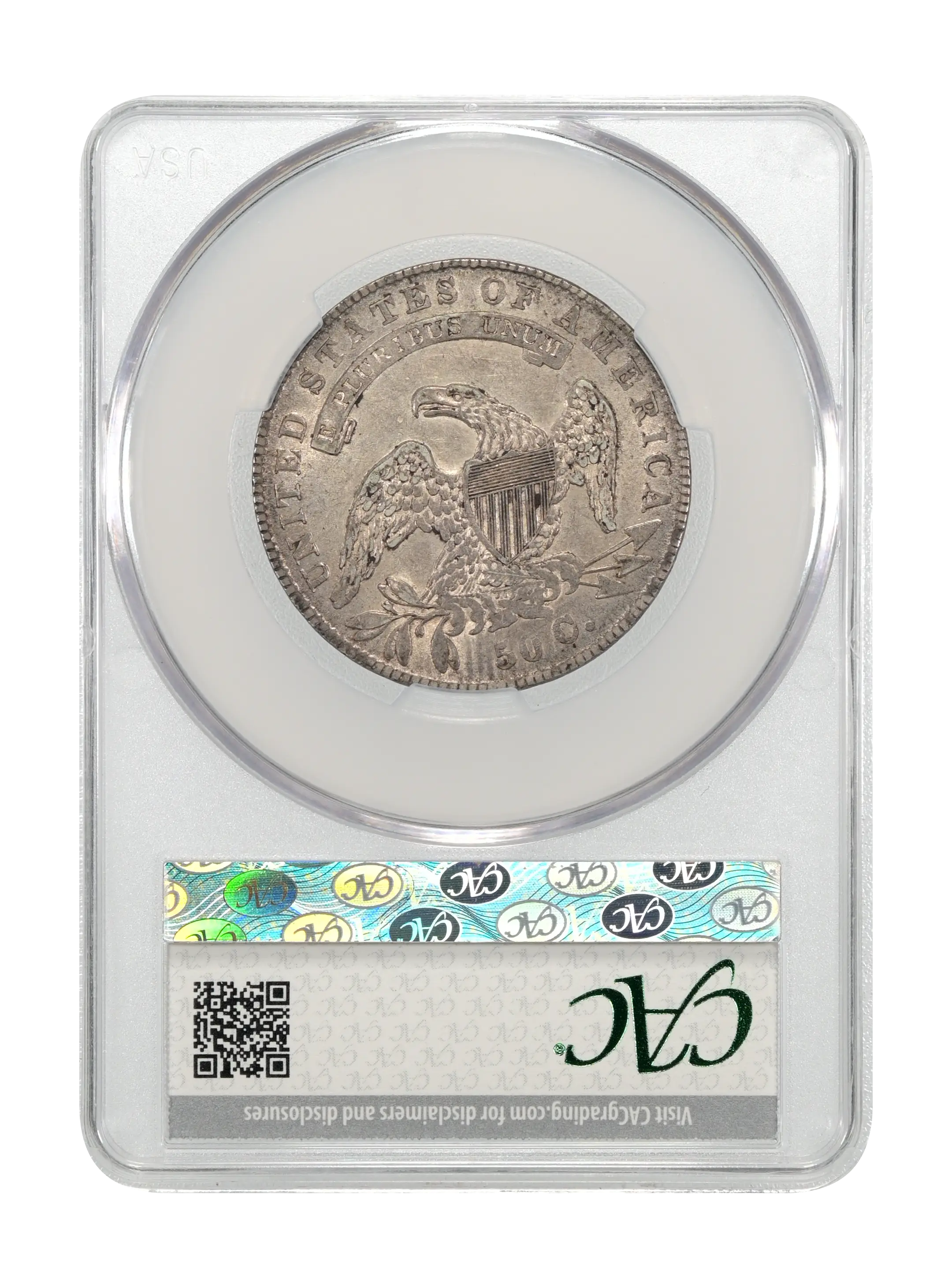 1836 50c Lettered Edge, O-105 MS thumbnail 9
