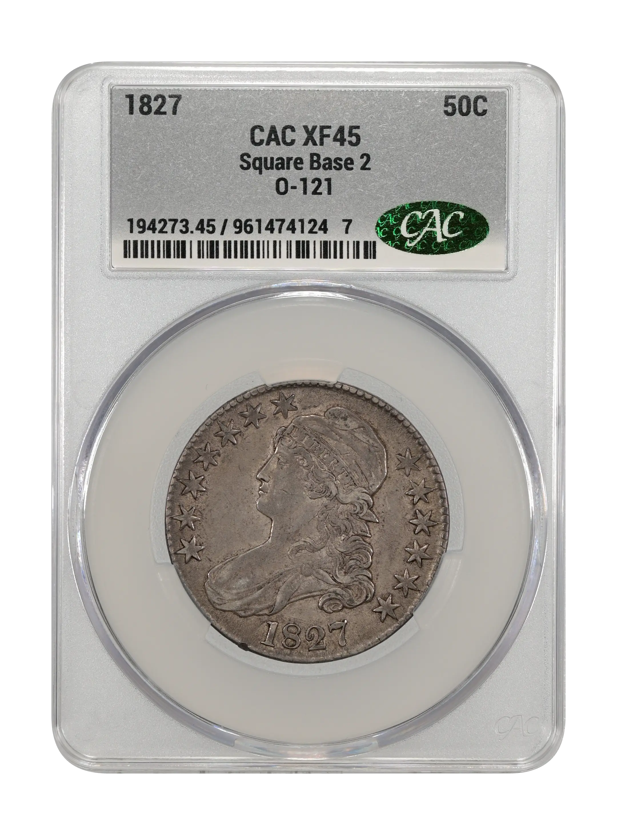 1827 50c Square Base 2, O-121 MS thumbnail 8