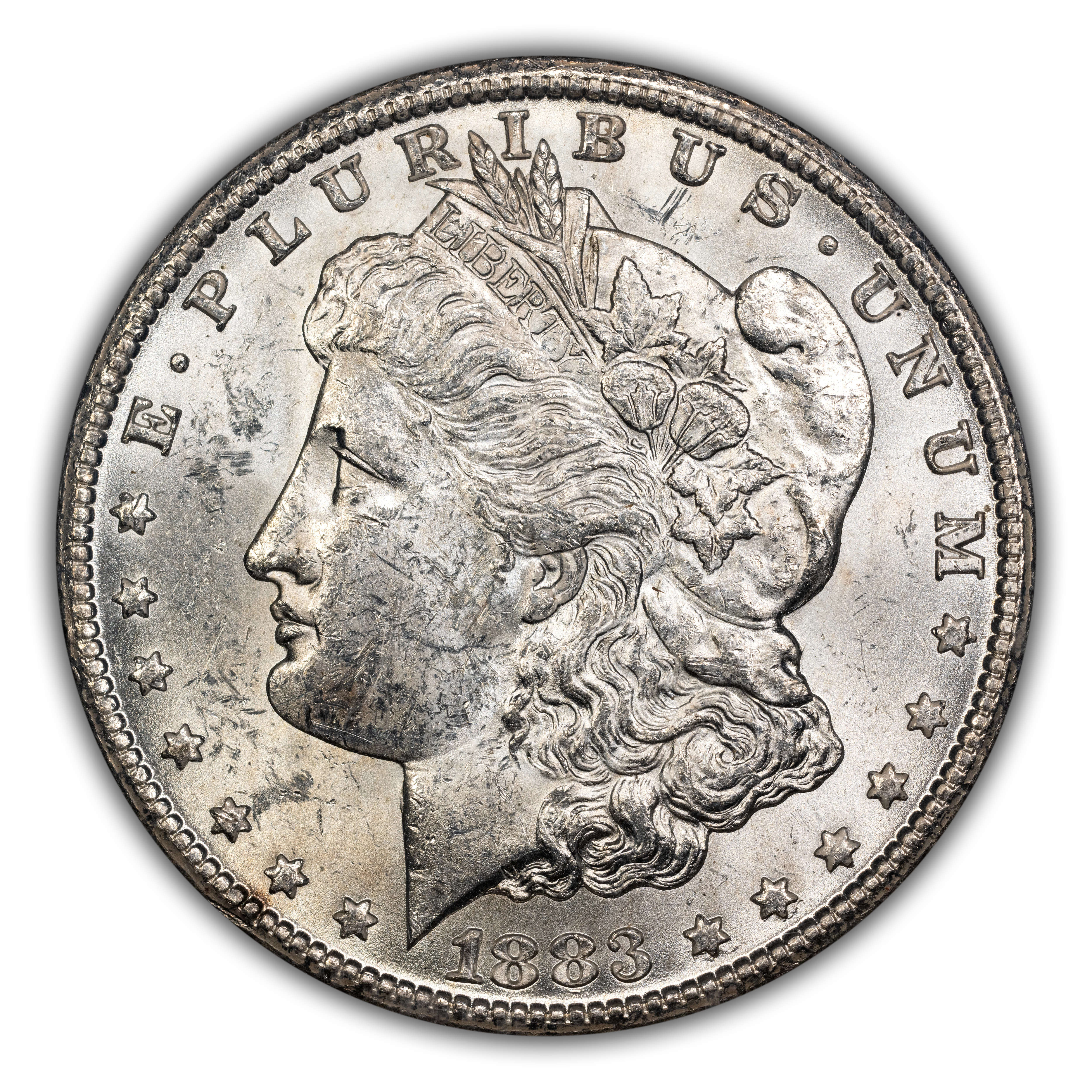 1883-CC $1  GSA Hoard, Clashed Obverse n & st, VAM-3A MS thumbnail 19