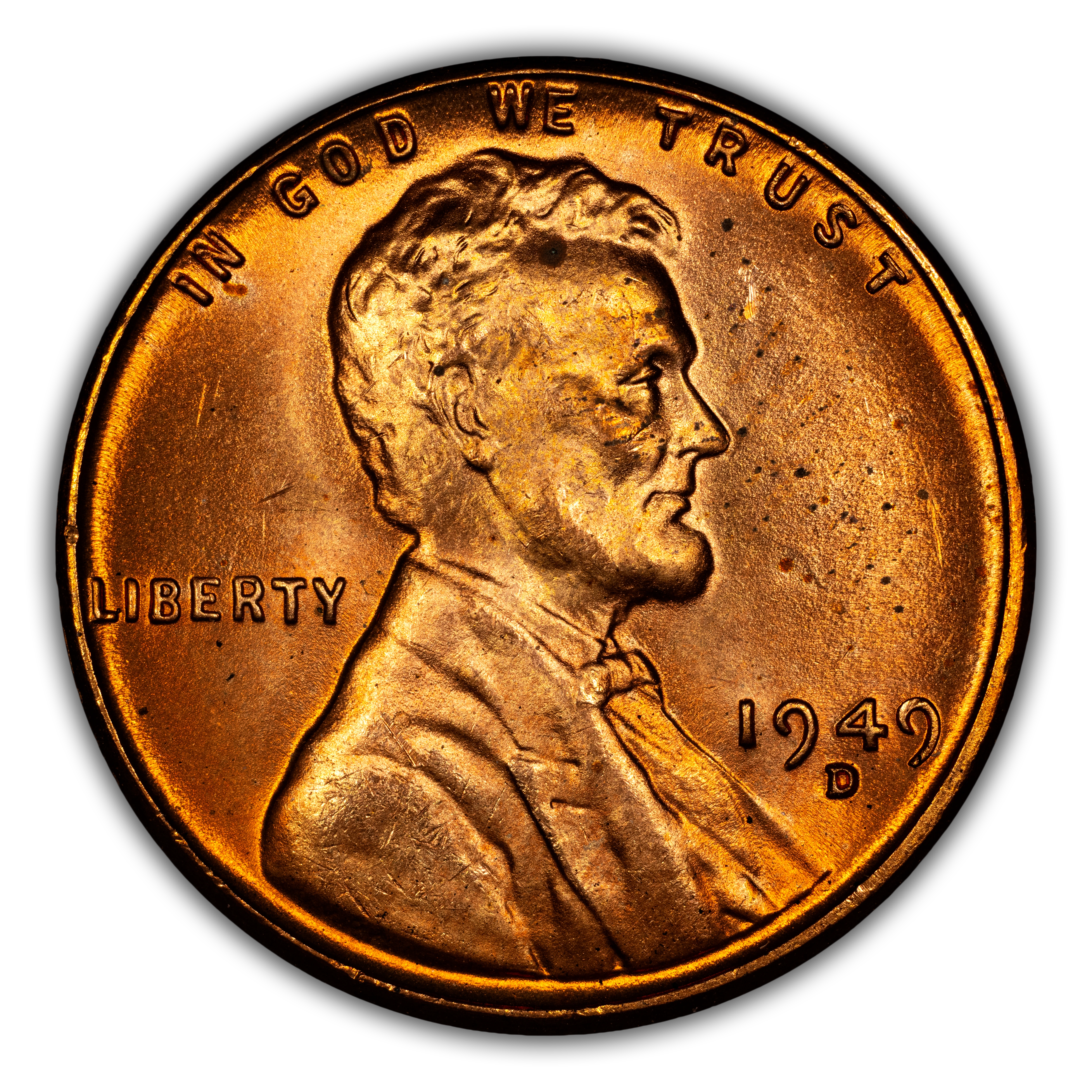 1949-D 1c MS RB