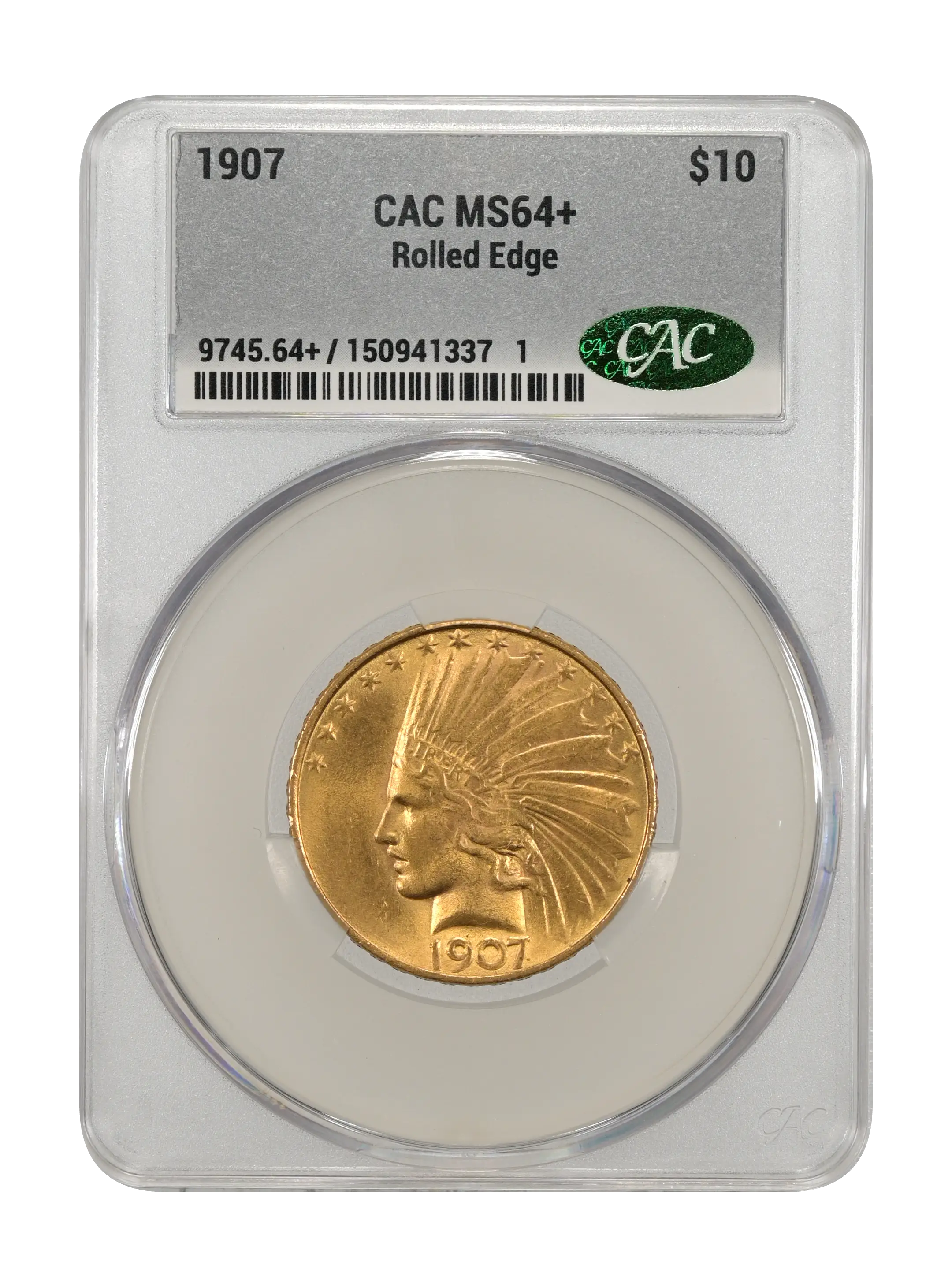 1907 $10  Rolled Edge MS thumbnail 18