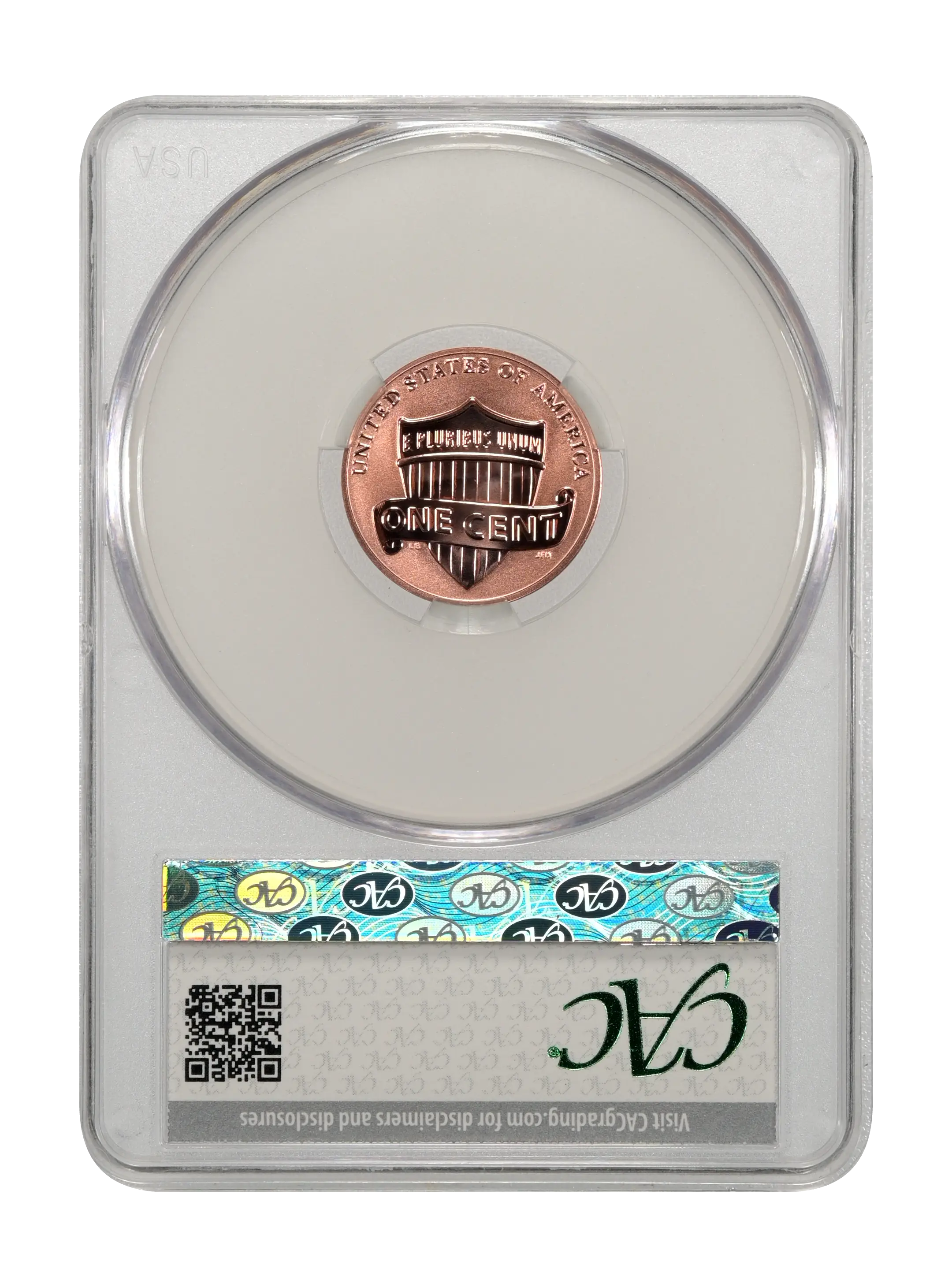 2018-S 1c Shield, Reverse Proof PR RD thumbnail 18