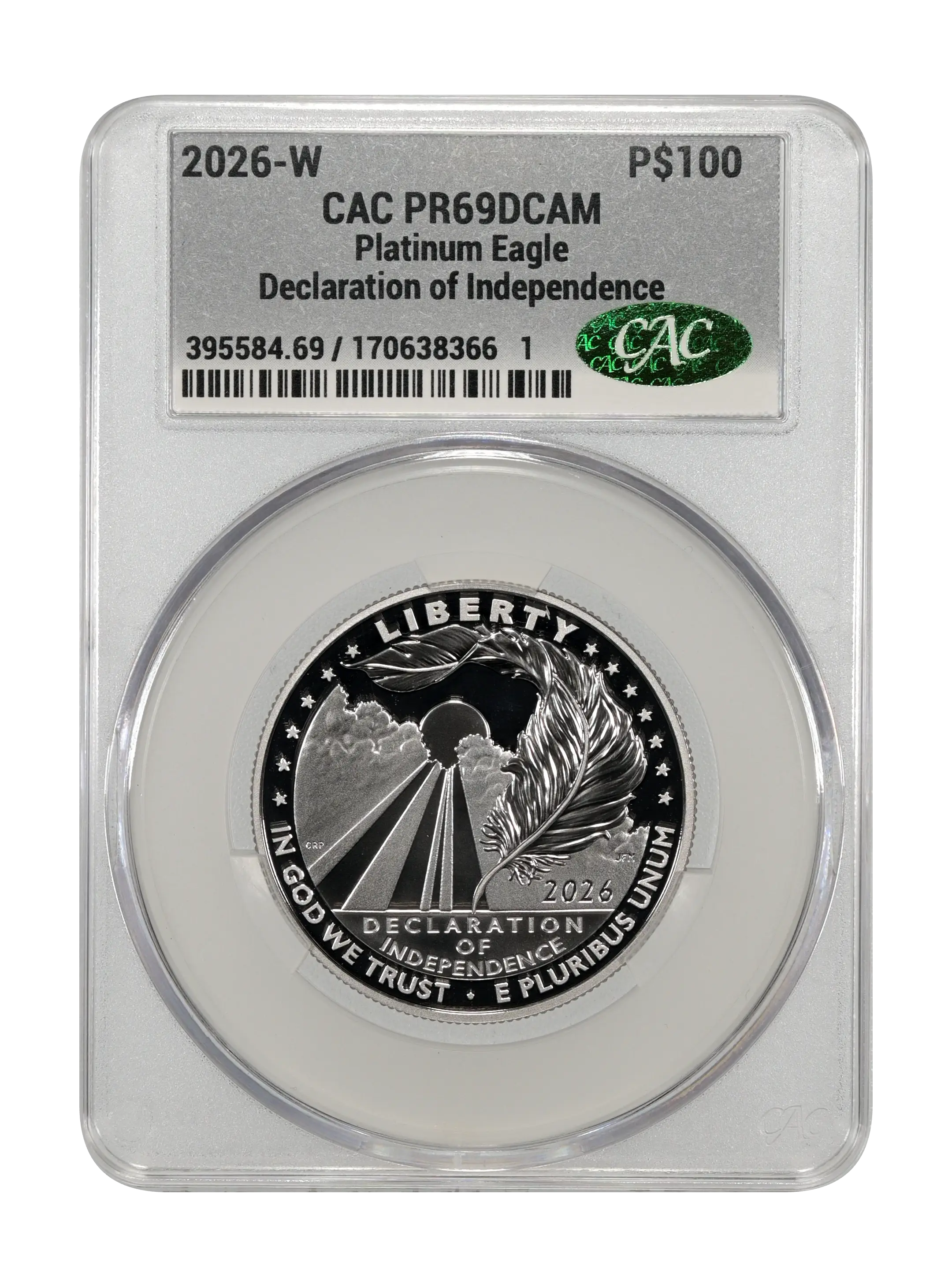 2026-W P$100  Charters of Freedom, Declaration of Independence PR DCAM thumbnail 5