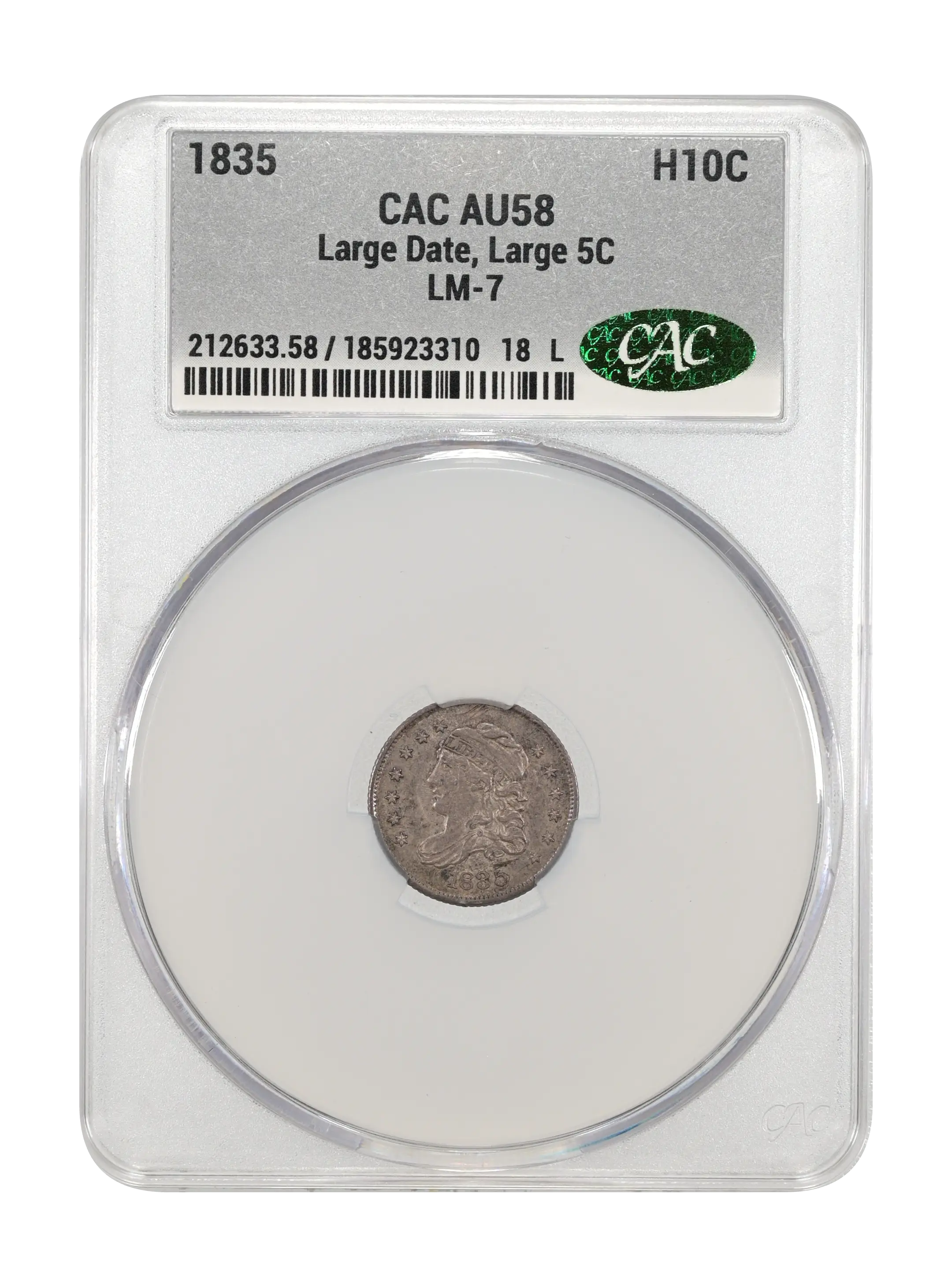 1835 H10c Large Date, Large 5C, LM-7 MS thumbnail 14