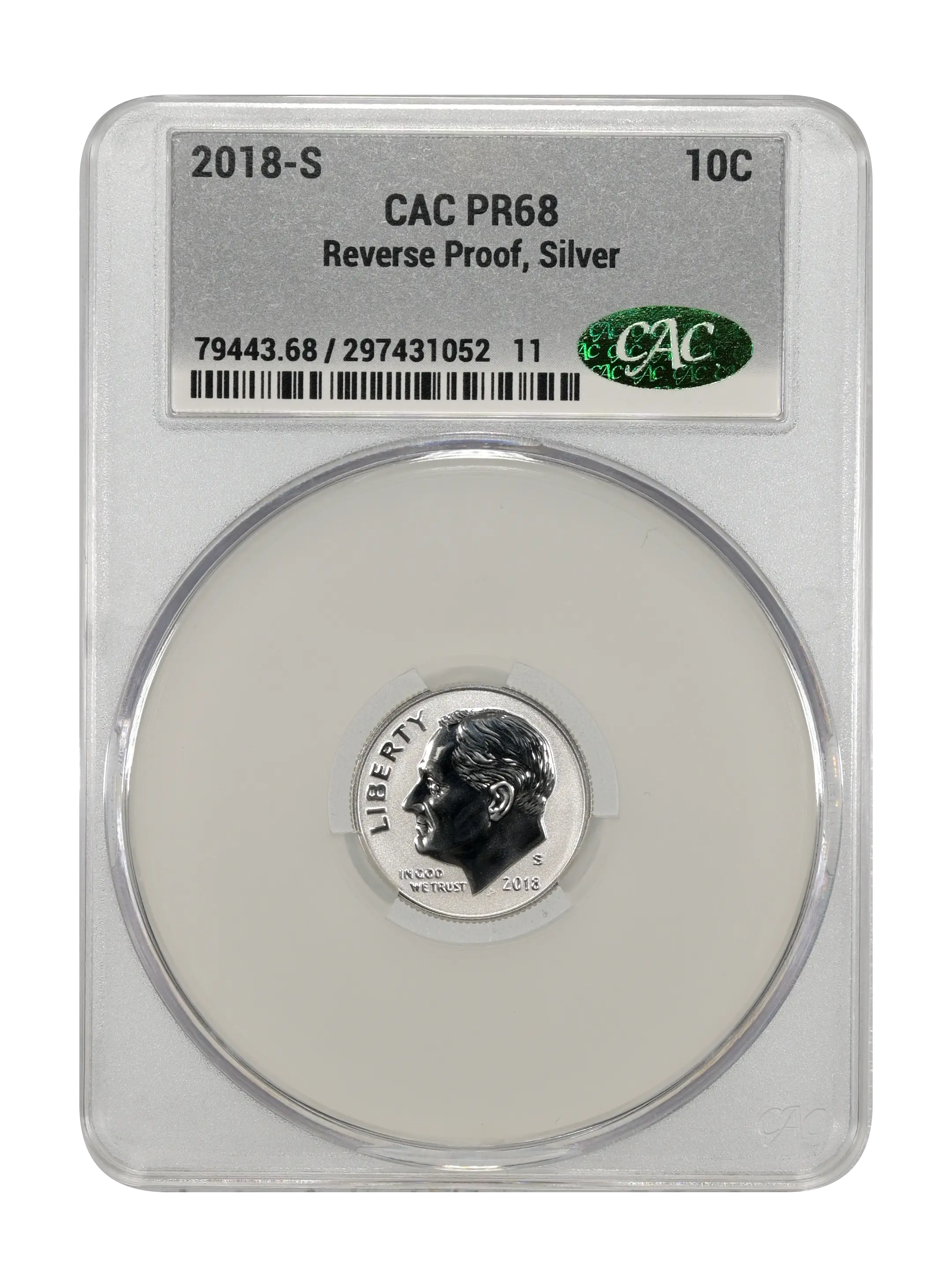 2018-S 10c Reverse Proof, Silver PR thumbnail 7