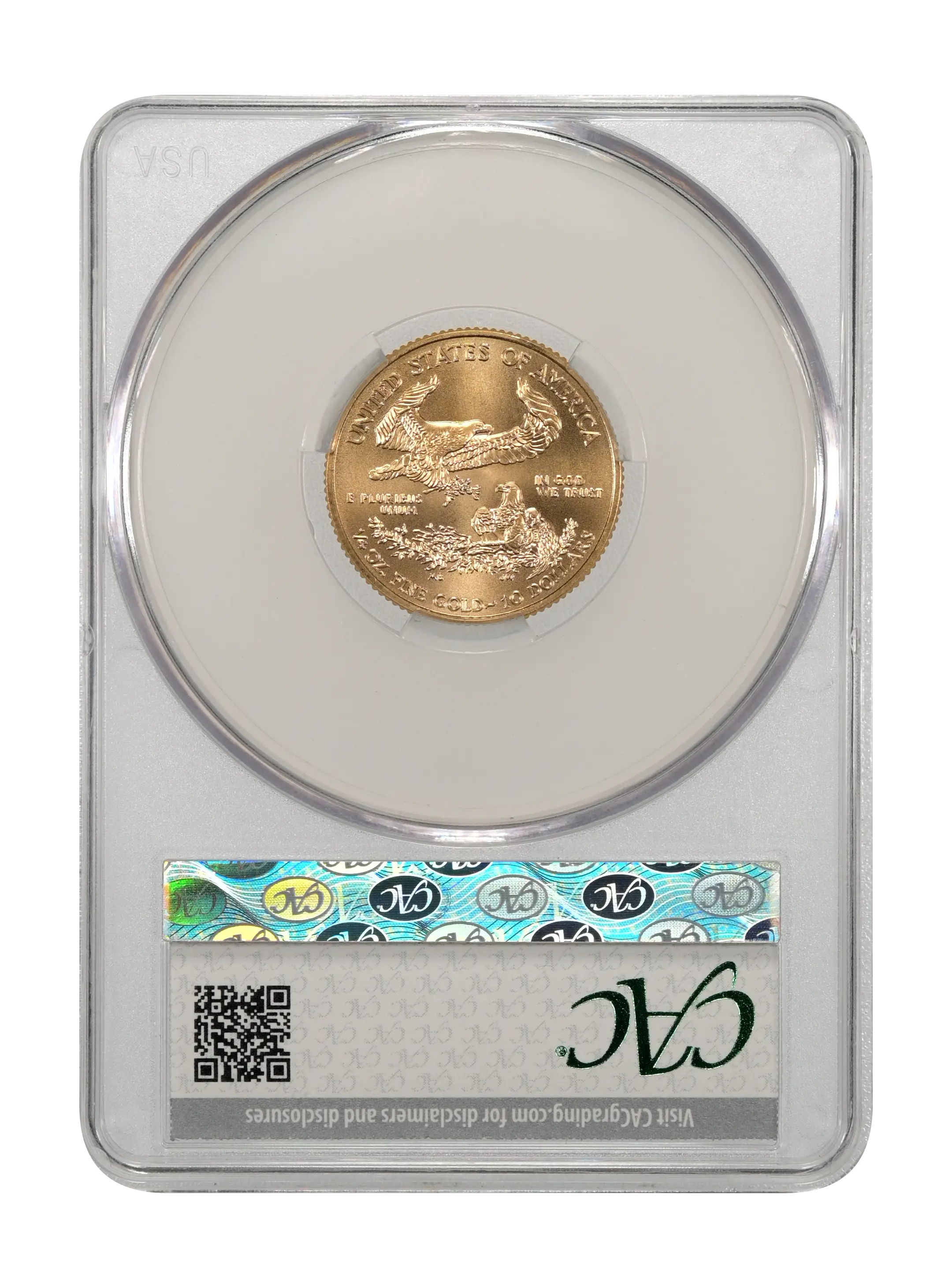 2016 $10  Gold Eagle, 30th Anniversary MS thumbnail 3