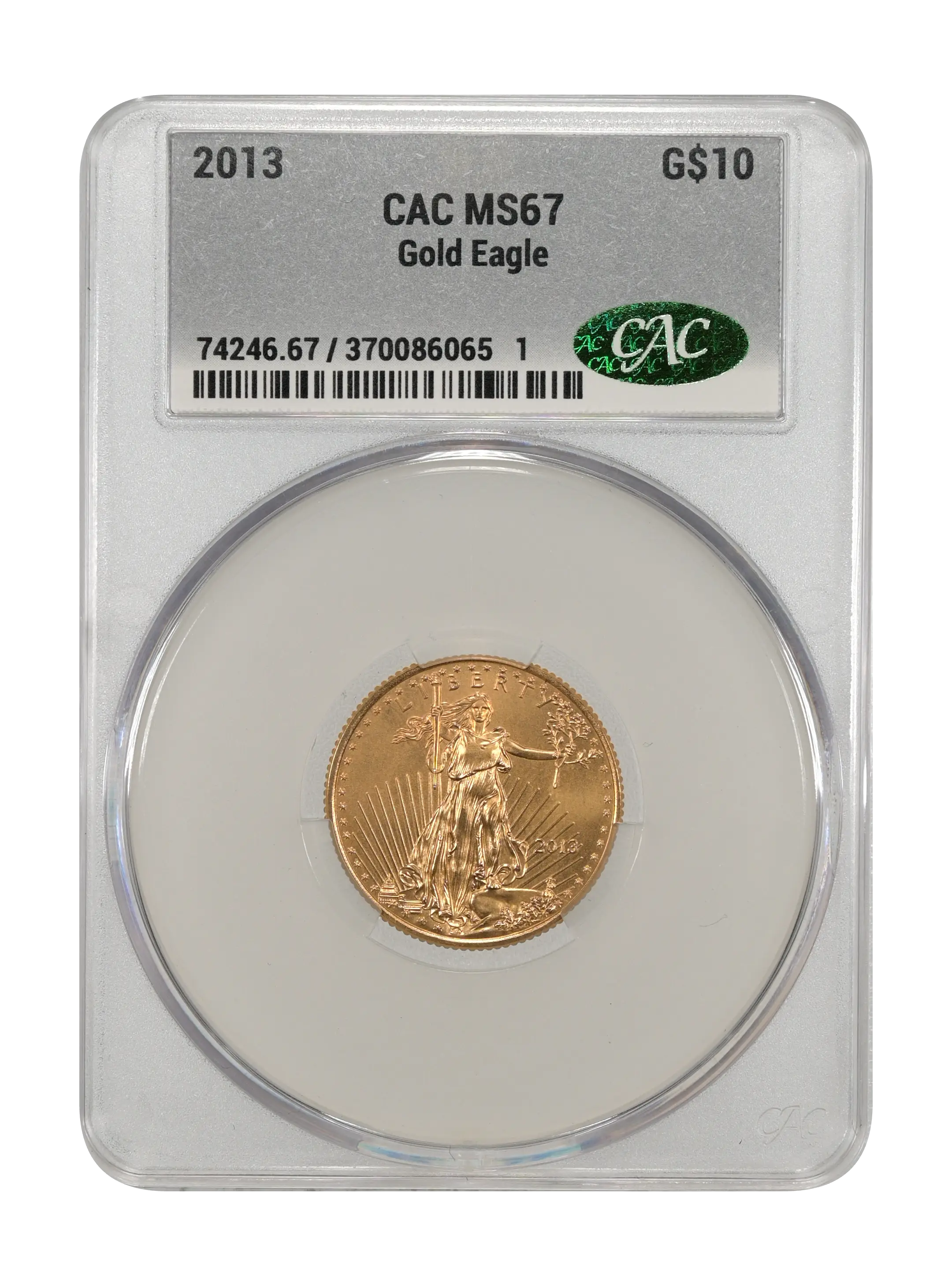 2013 $10  Gold Eagle MS thumbnail 2