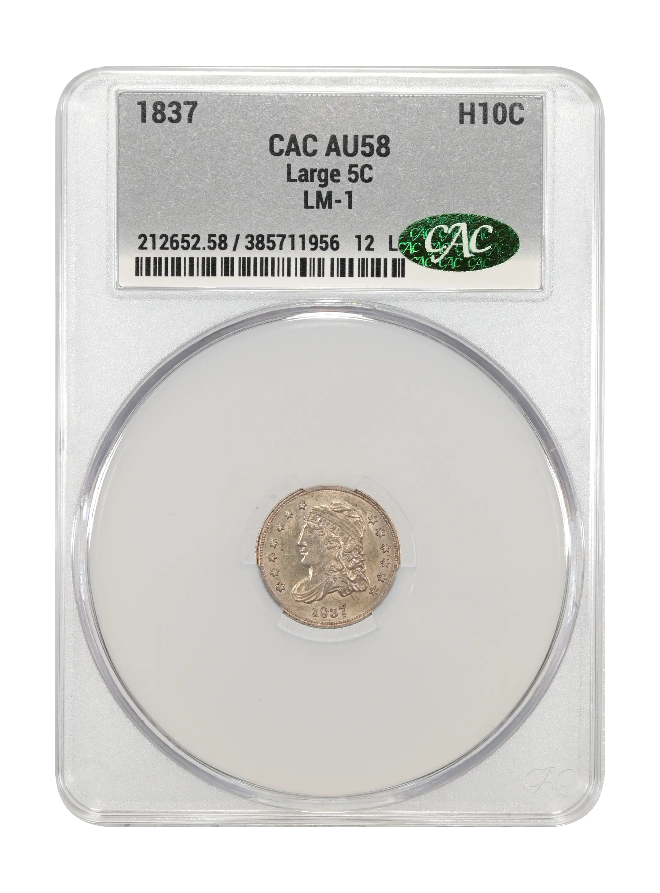 1837 H10c Large 5C, LM-1 MS thumbnail 15