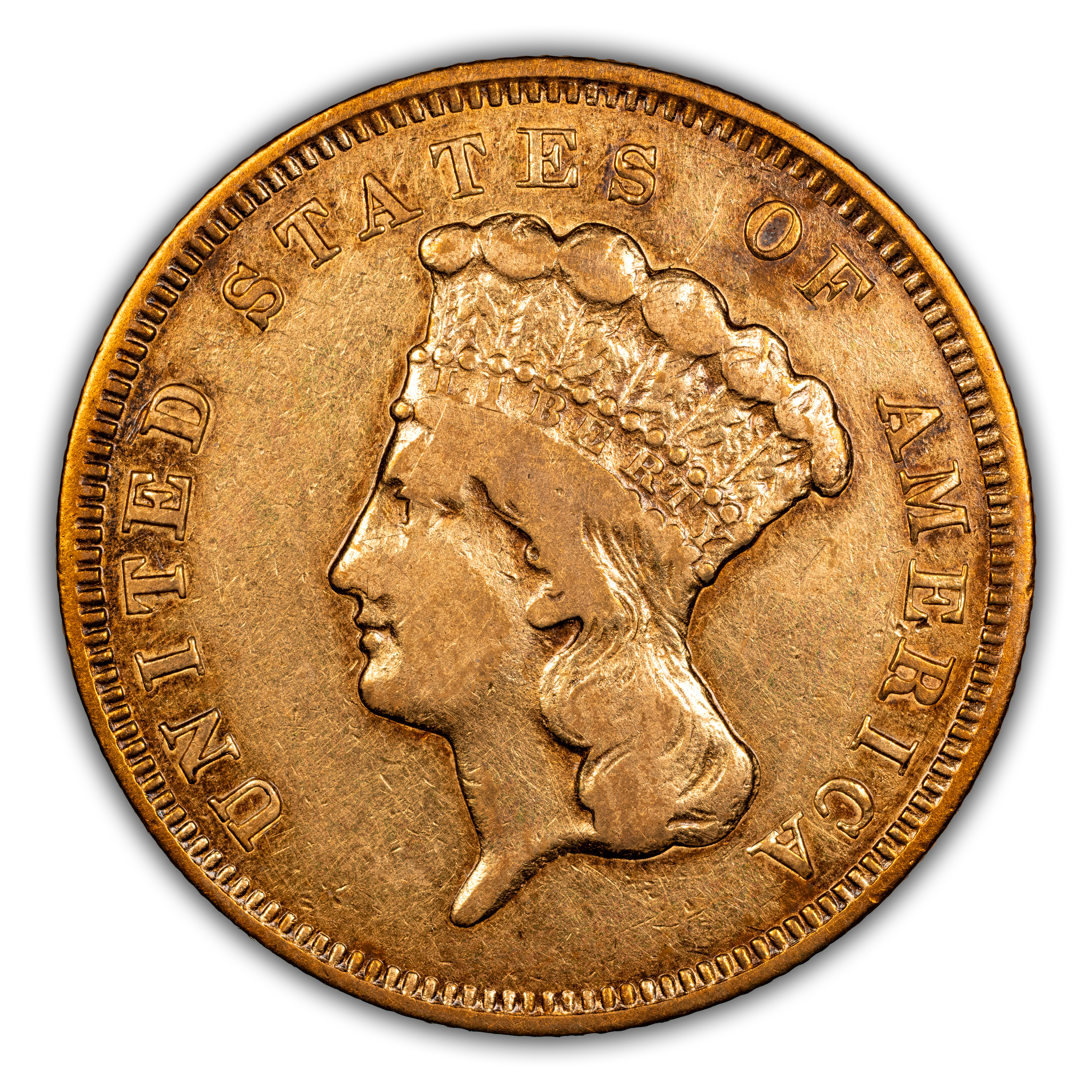1857-S $3  MS thumbnail 2