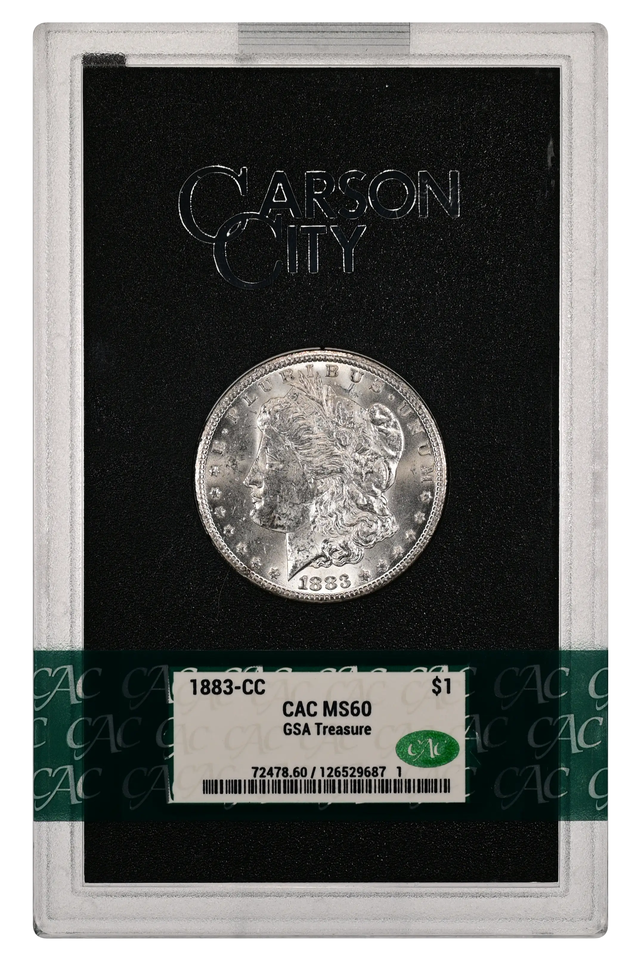 1884-CC $1  GSA Hoard, Doubled 18 Top, VAM-2 MS61 thumbnail 23