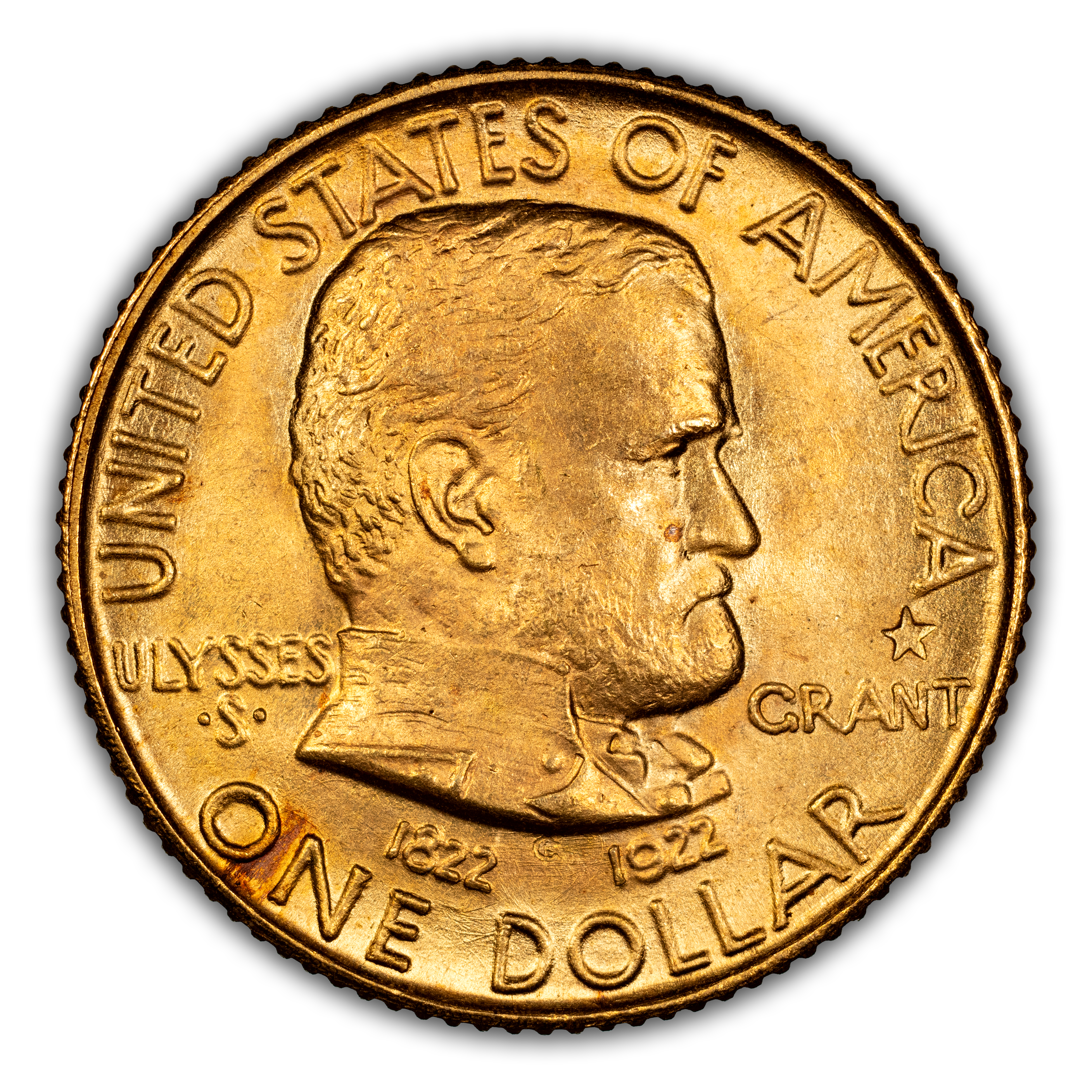 1922 G$1 Grant Memorial, with Star MS thumbnail 4