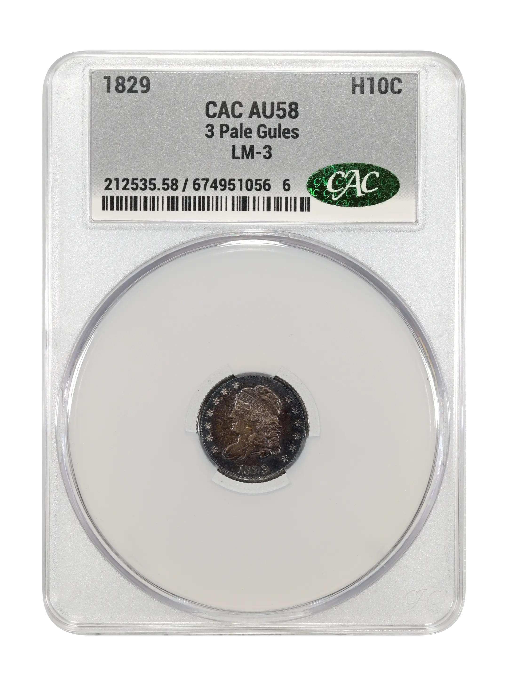 1829 H10c 3 Pale Gules, LM-3 MS thumbnail 13