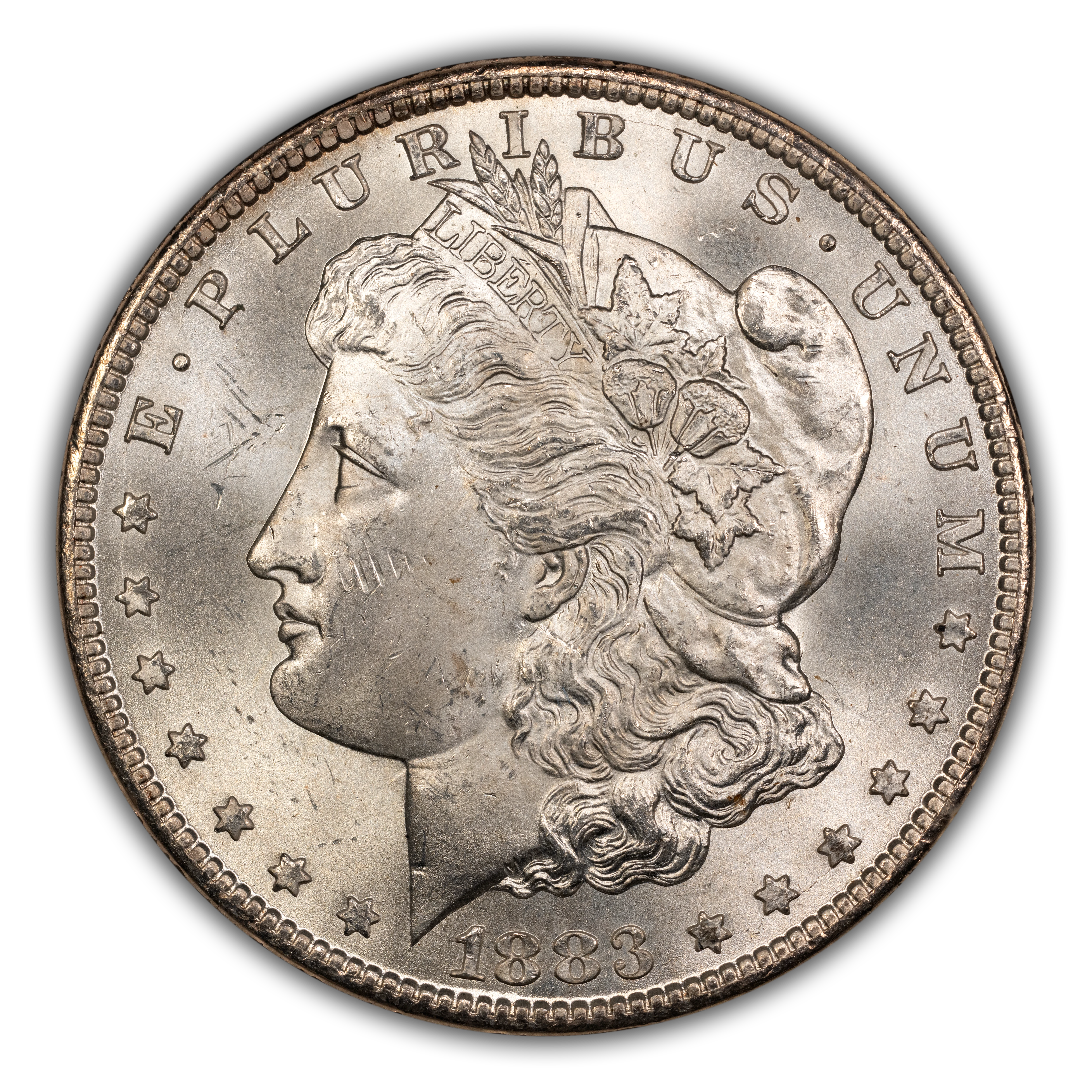 1883-CC $1  GSA Hoard, Clashed Obverse n & st, VAM-3A MS thumbnail 18