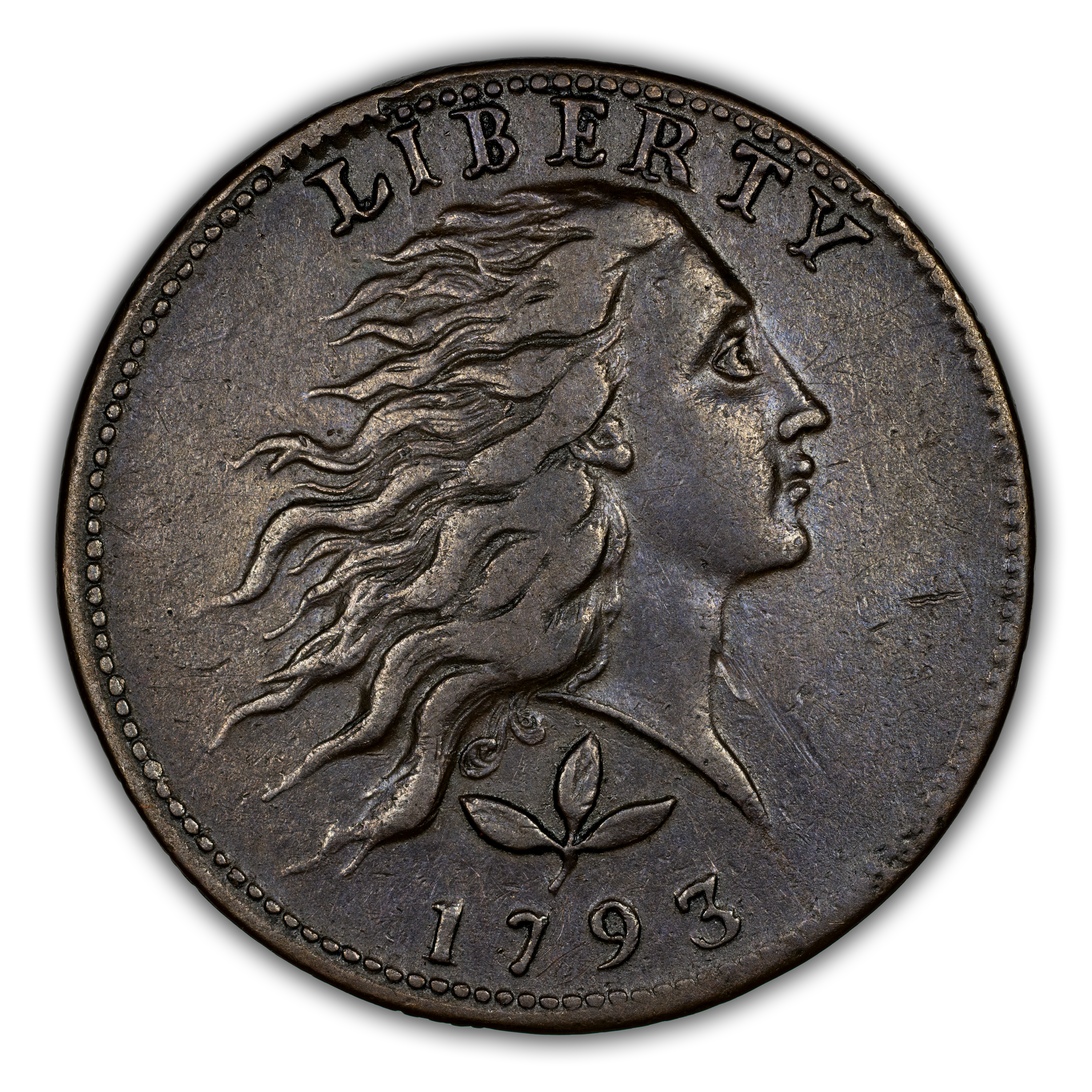1793 1c Wreath, Vine/Bars MS BN thumbnail 5