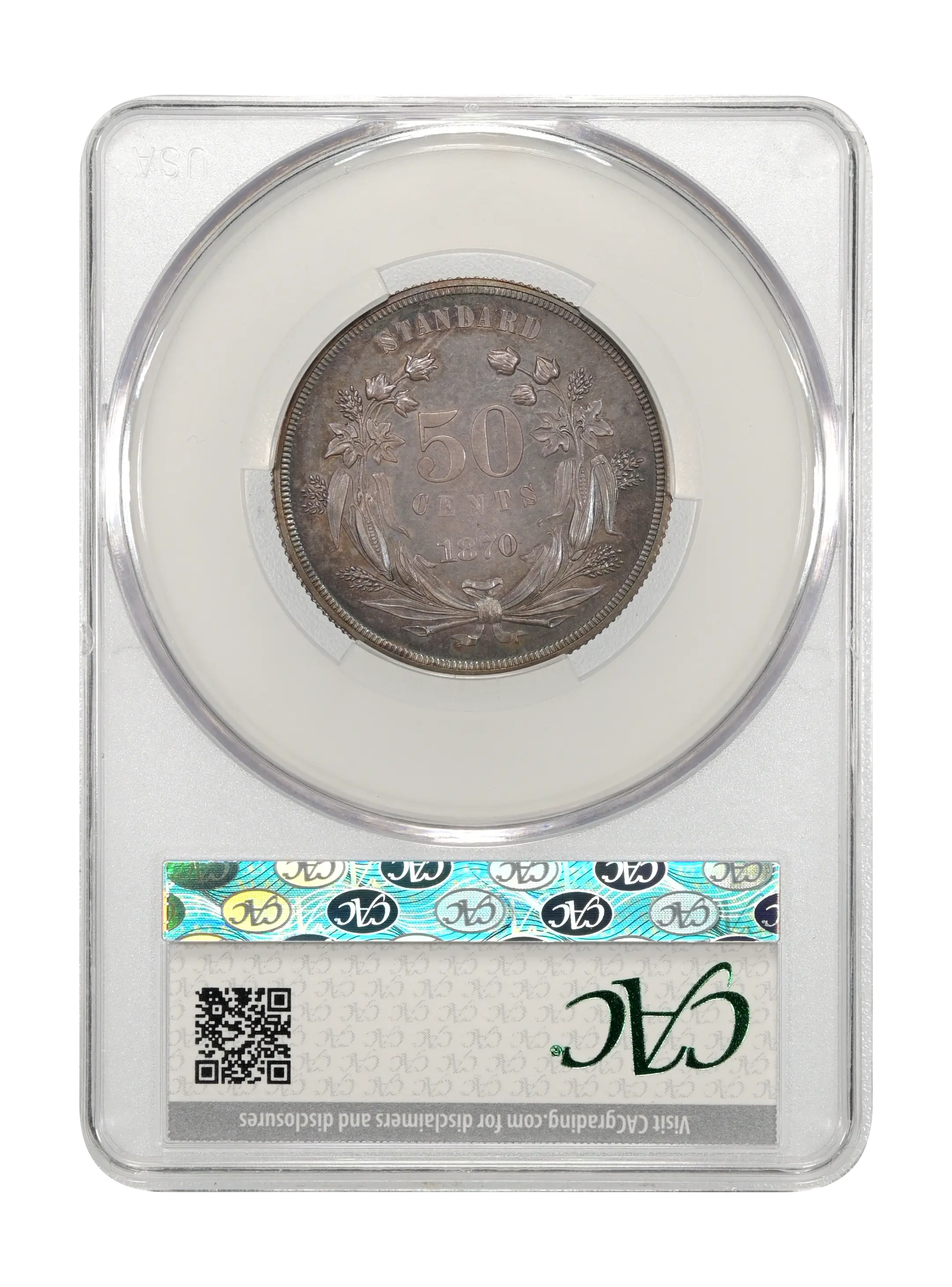 1870 P50c Silver, J-951 PR thumbnail 11