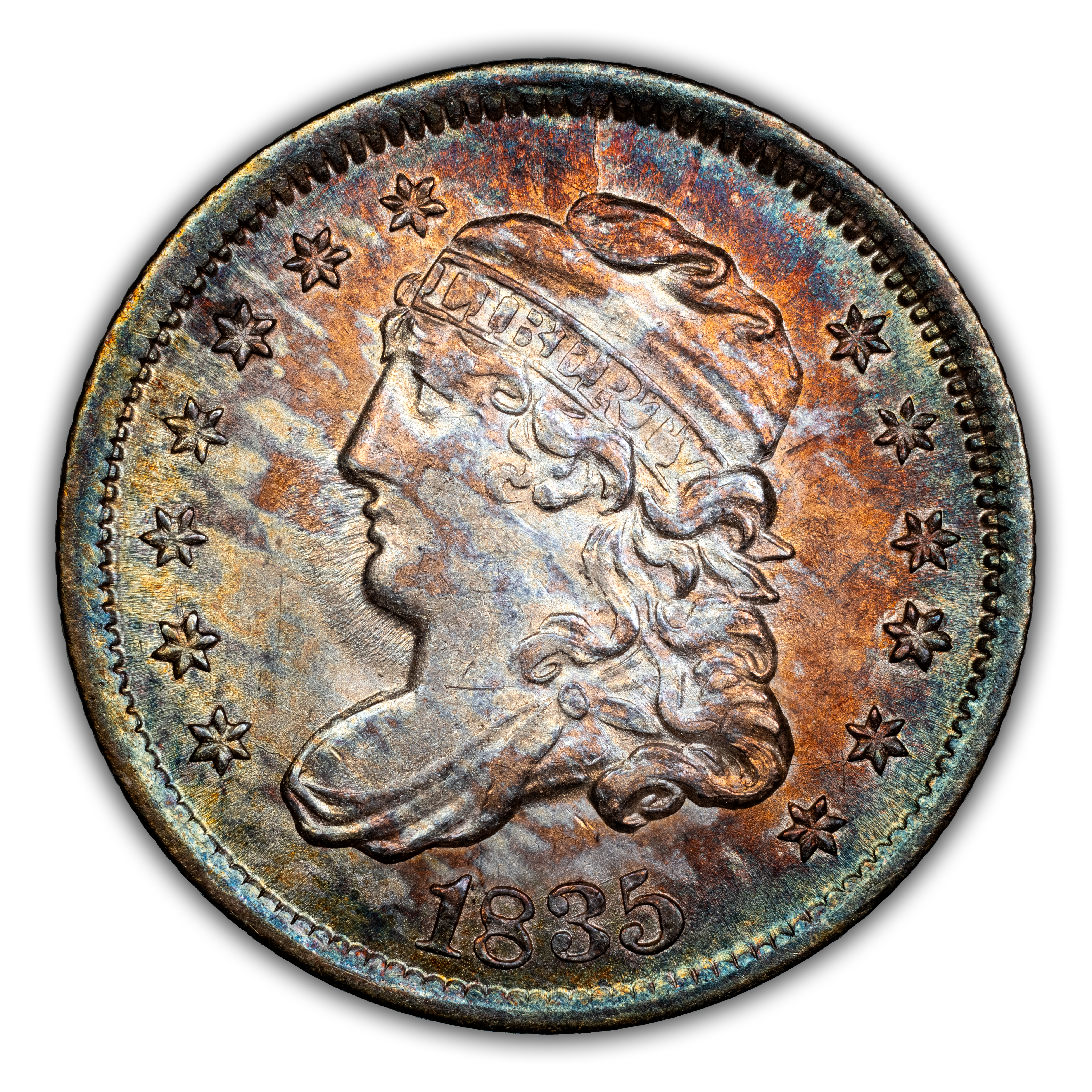 1835 H10c Large Date, Small 5c, LM-5.2 MS