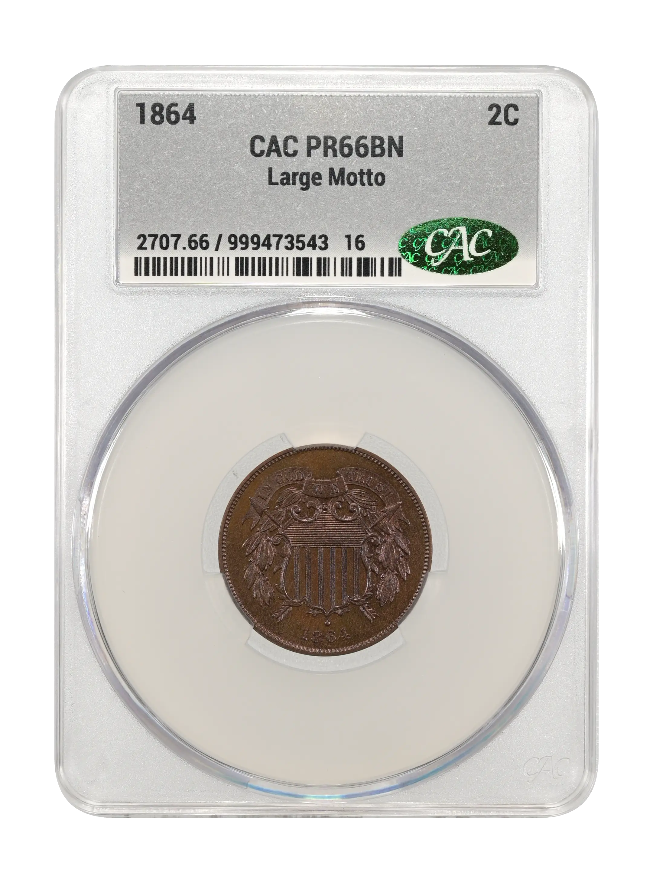 1864 2c Large Motto PR BN thumbnail 19