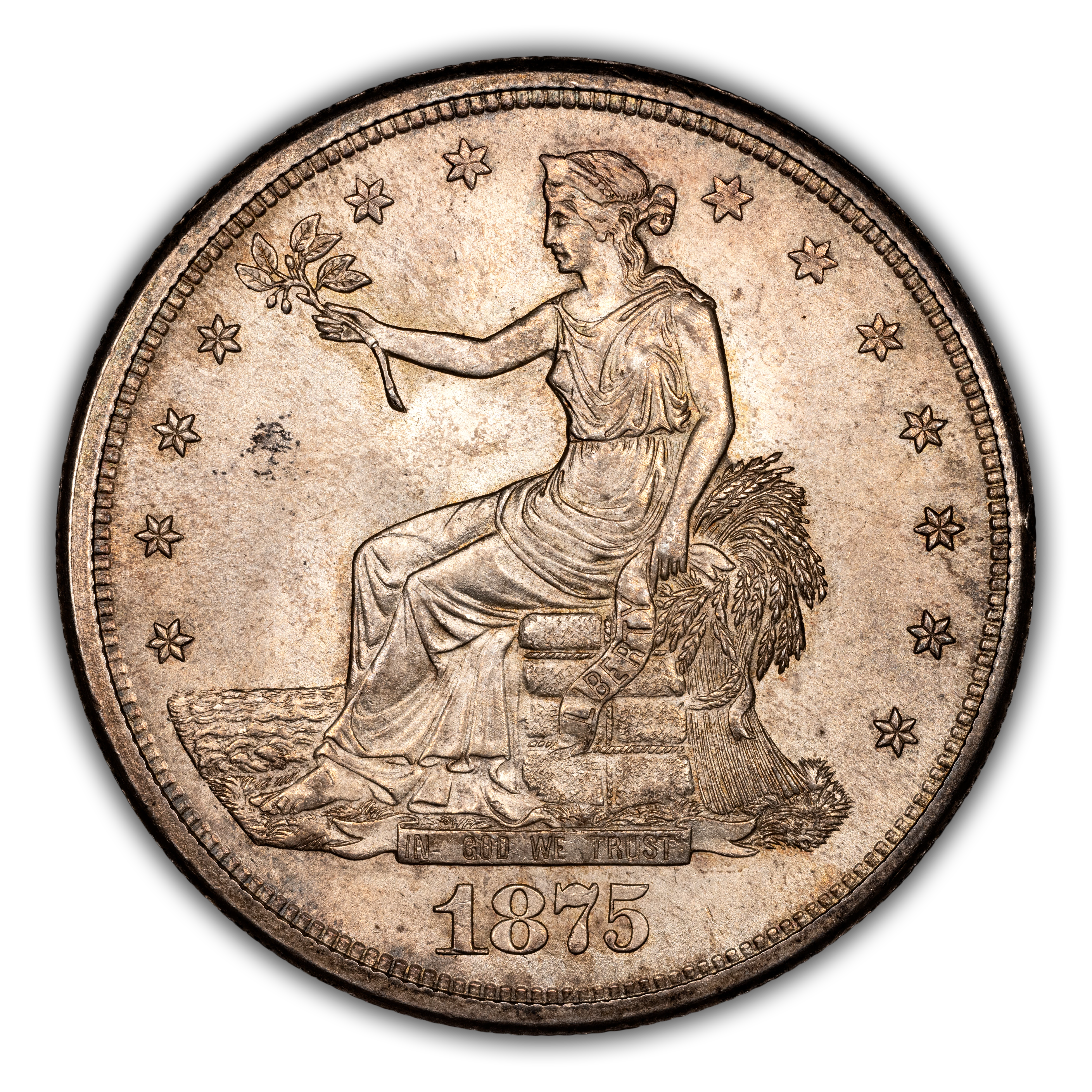 1875-S Trade$ Obverse I, Reverse I MS thumbnail 2