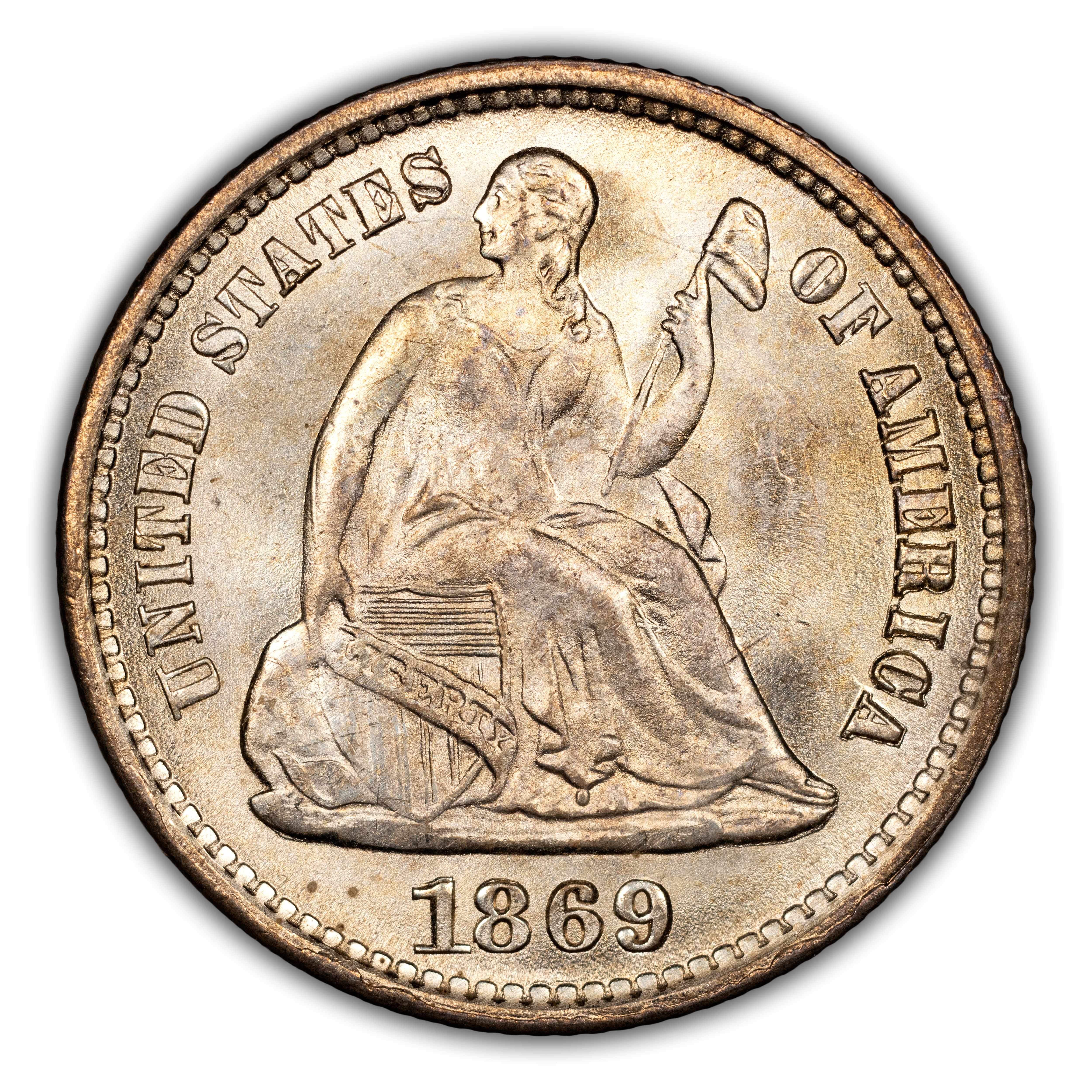 1869-S H10c MS
