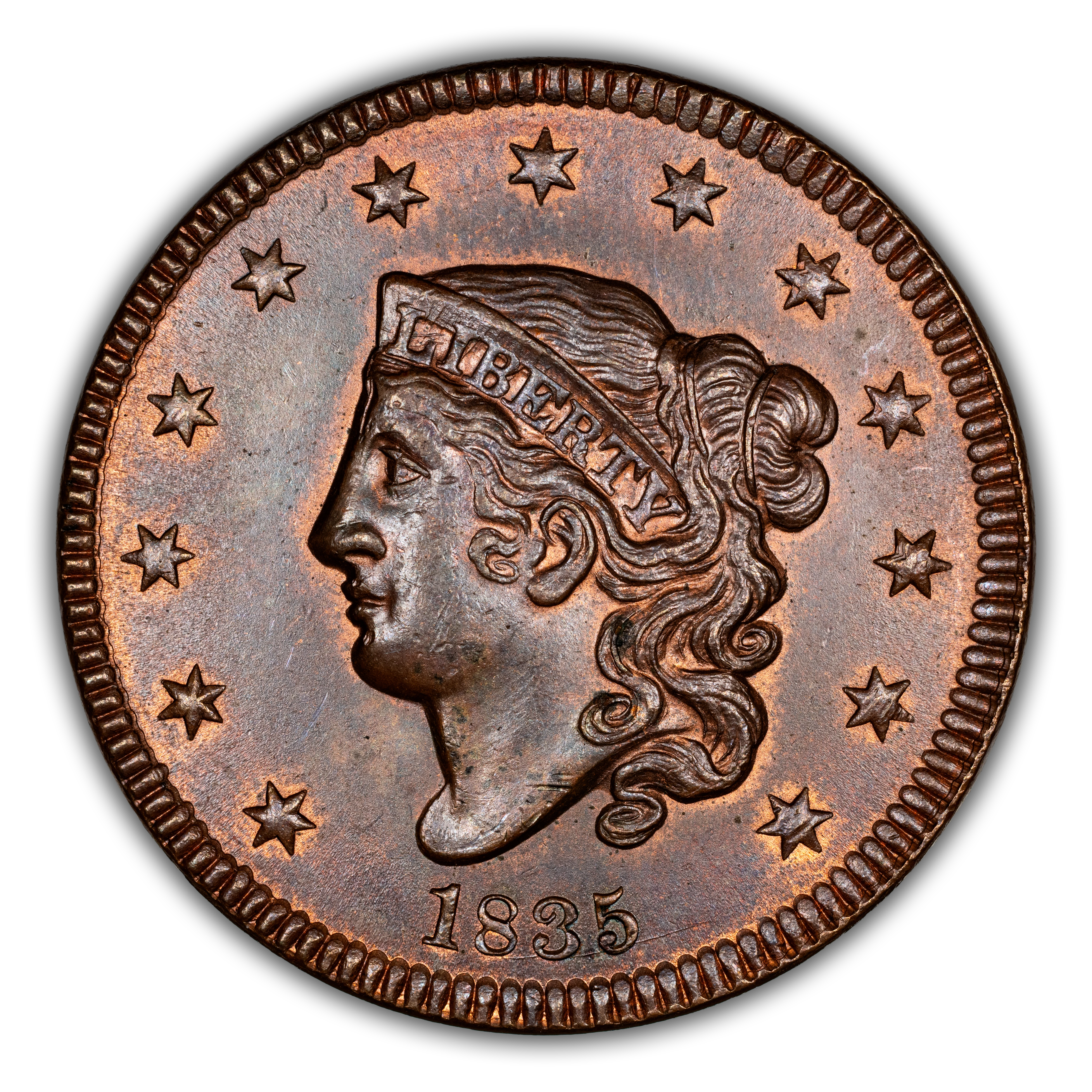 Image for 1835 1c Small 8, Small Stars MS RD