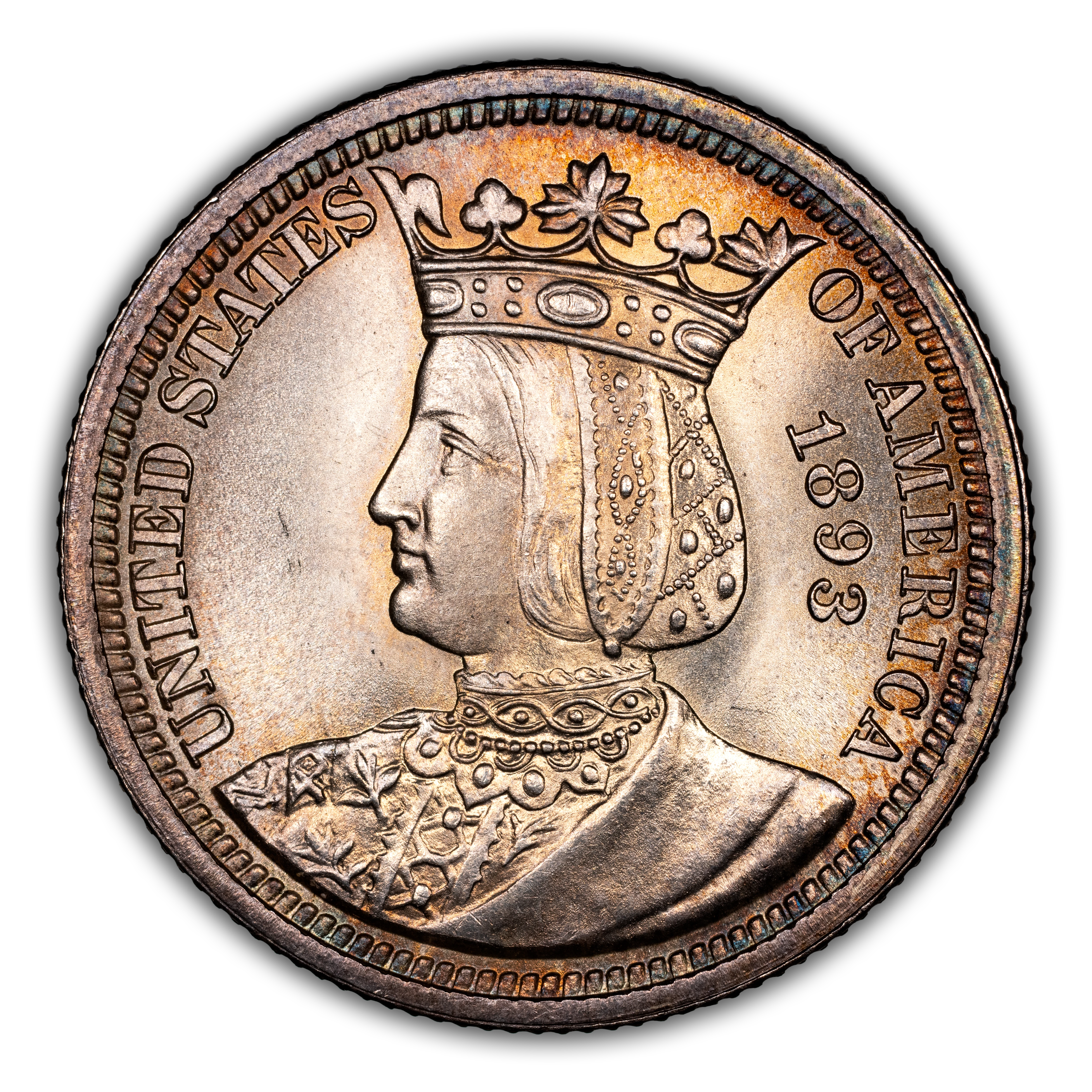 1893 25c Isabella MS thumbnail 10