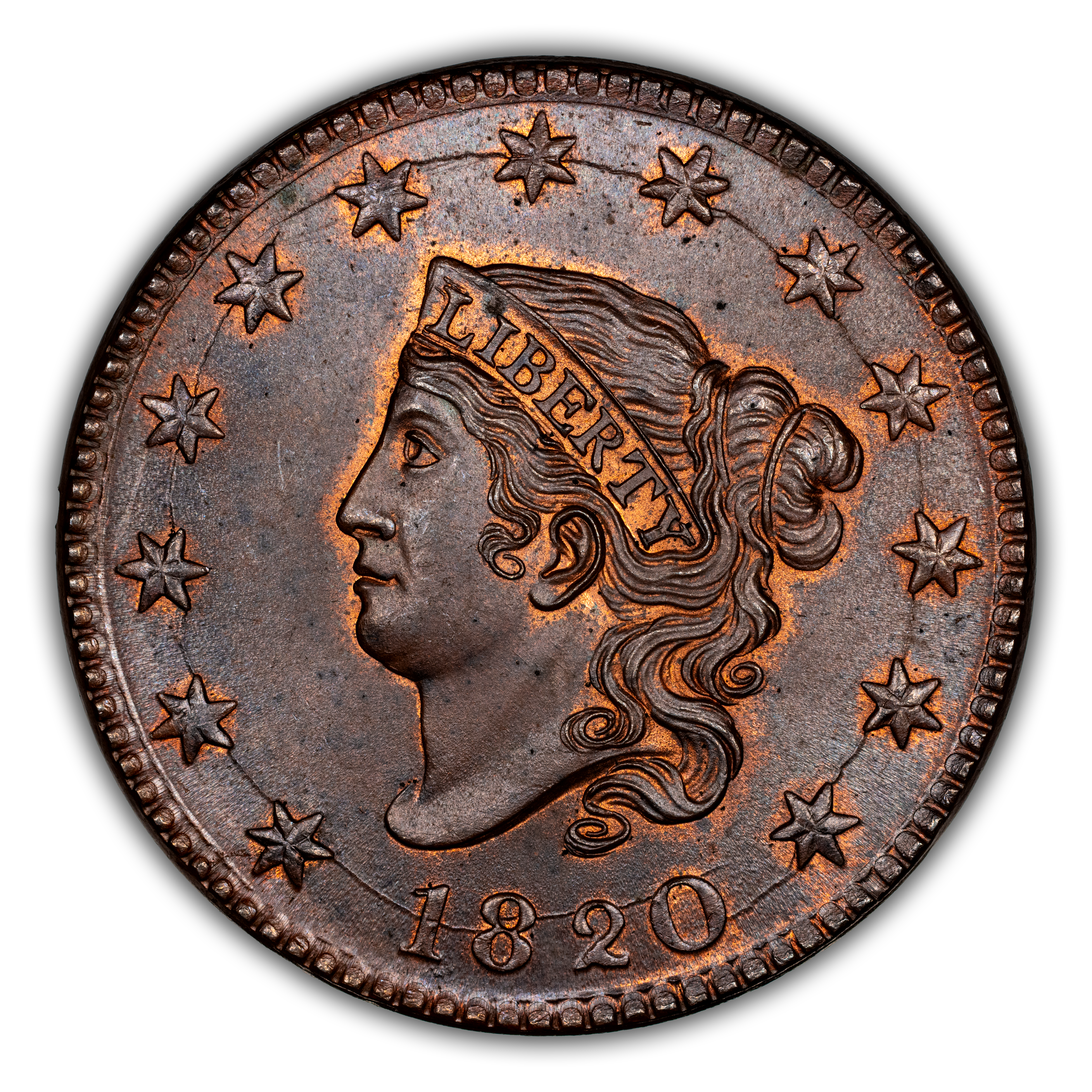 1820 1c Large Date MS BN thumbnail 8