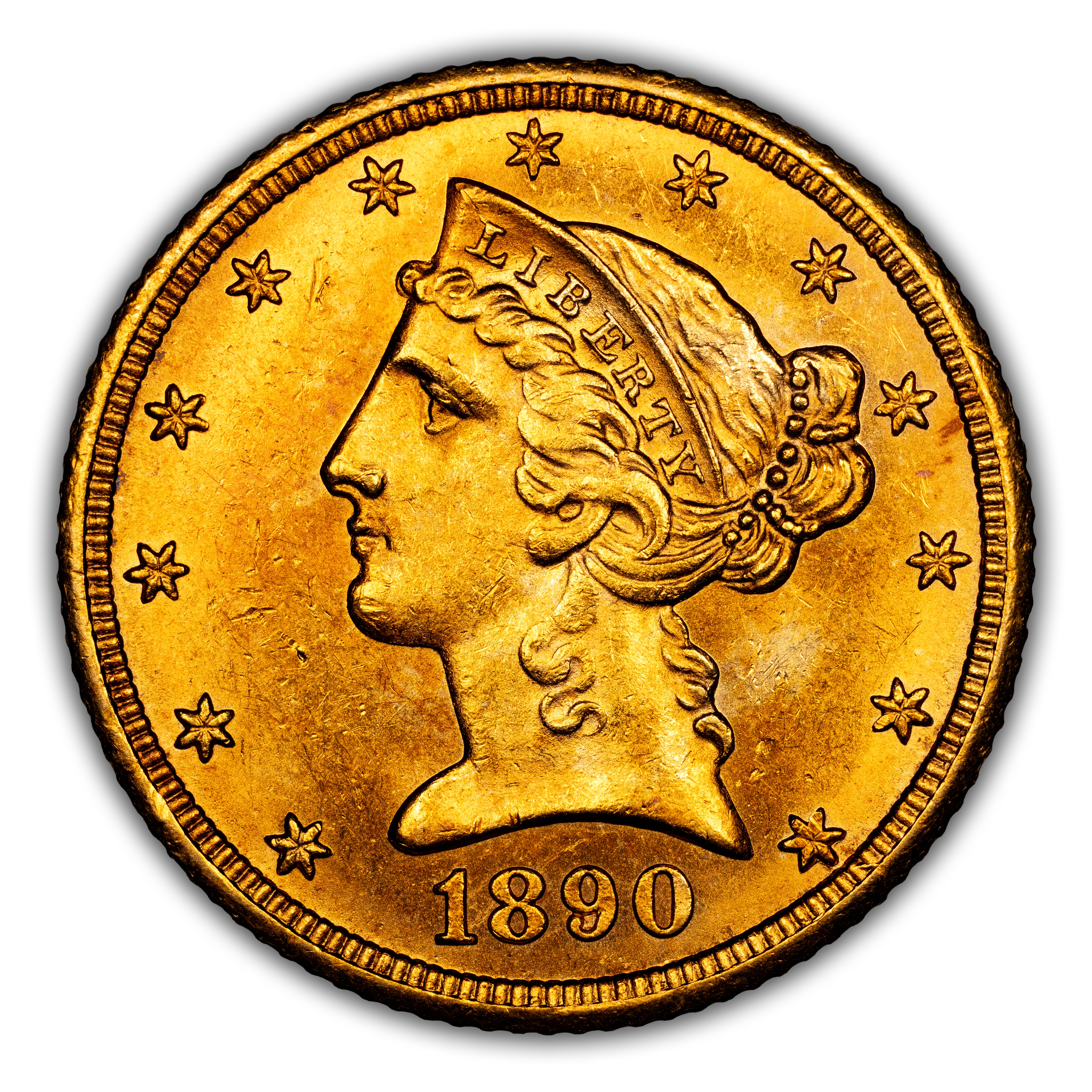 1890-CC $5  MS thumbnail 5