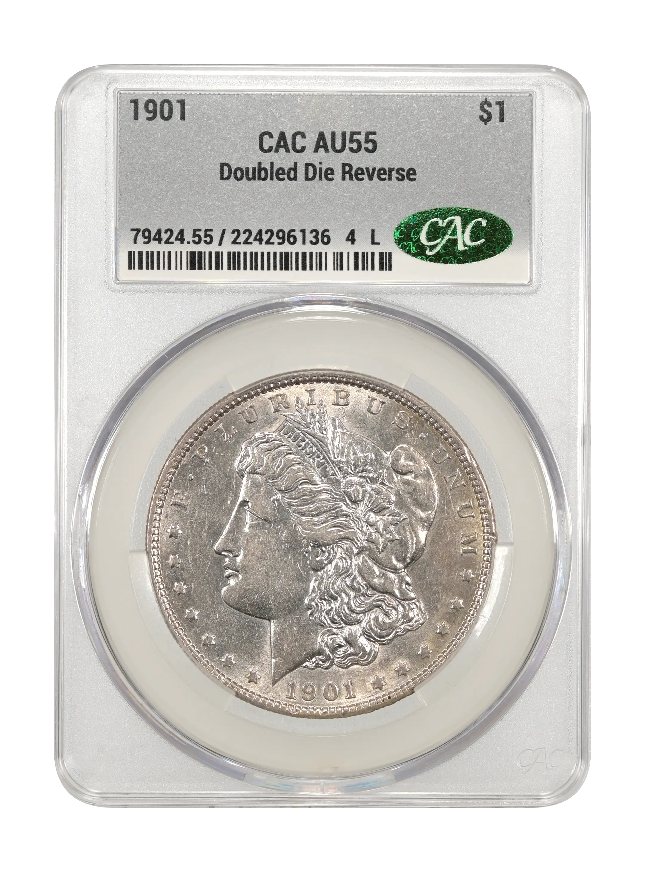 1901 $1  Doubled Die Reverse MS thumbnail 19
