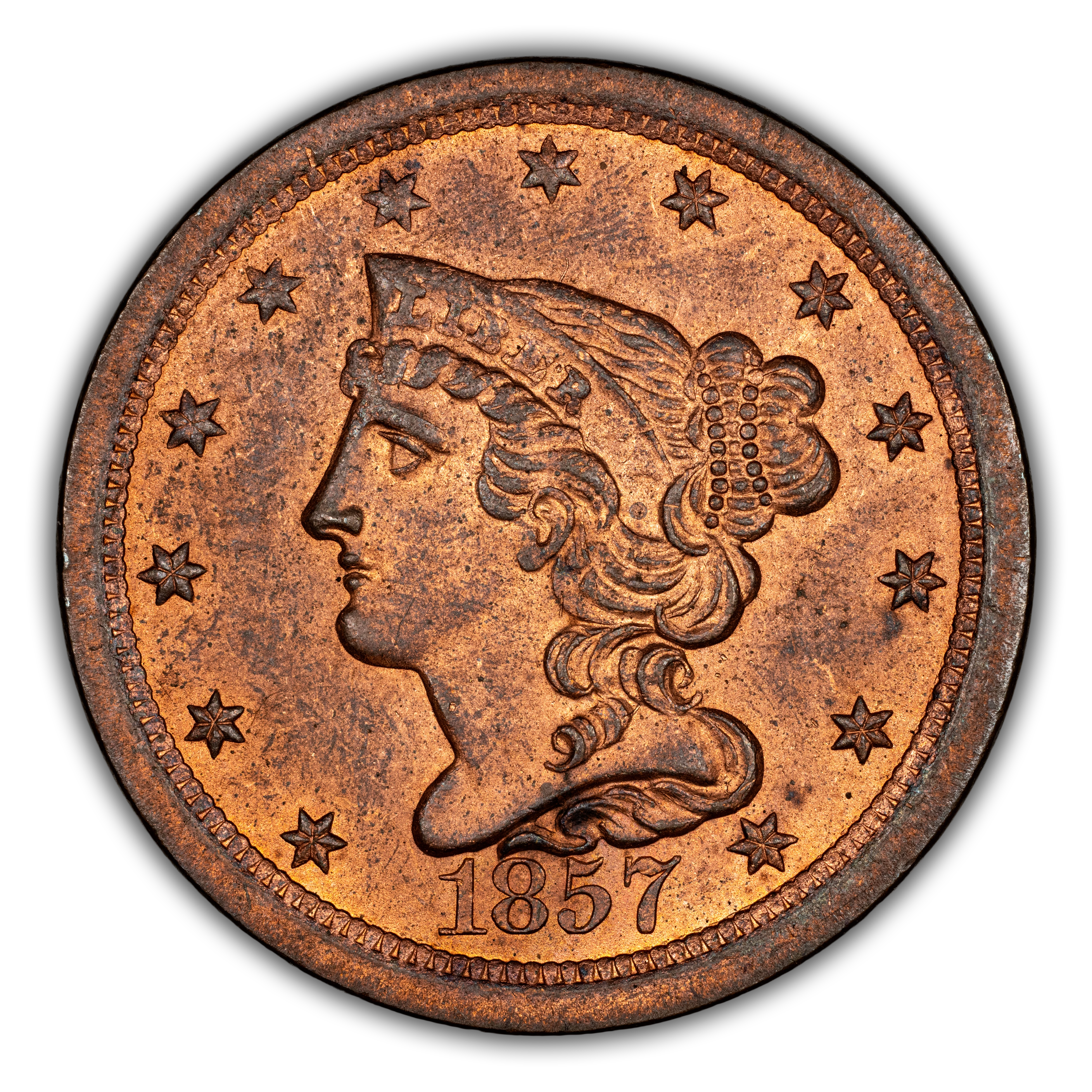 1857 1/2c MS RB thumbnail 4