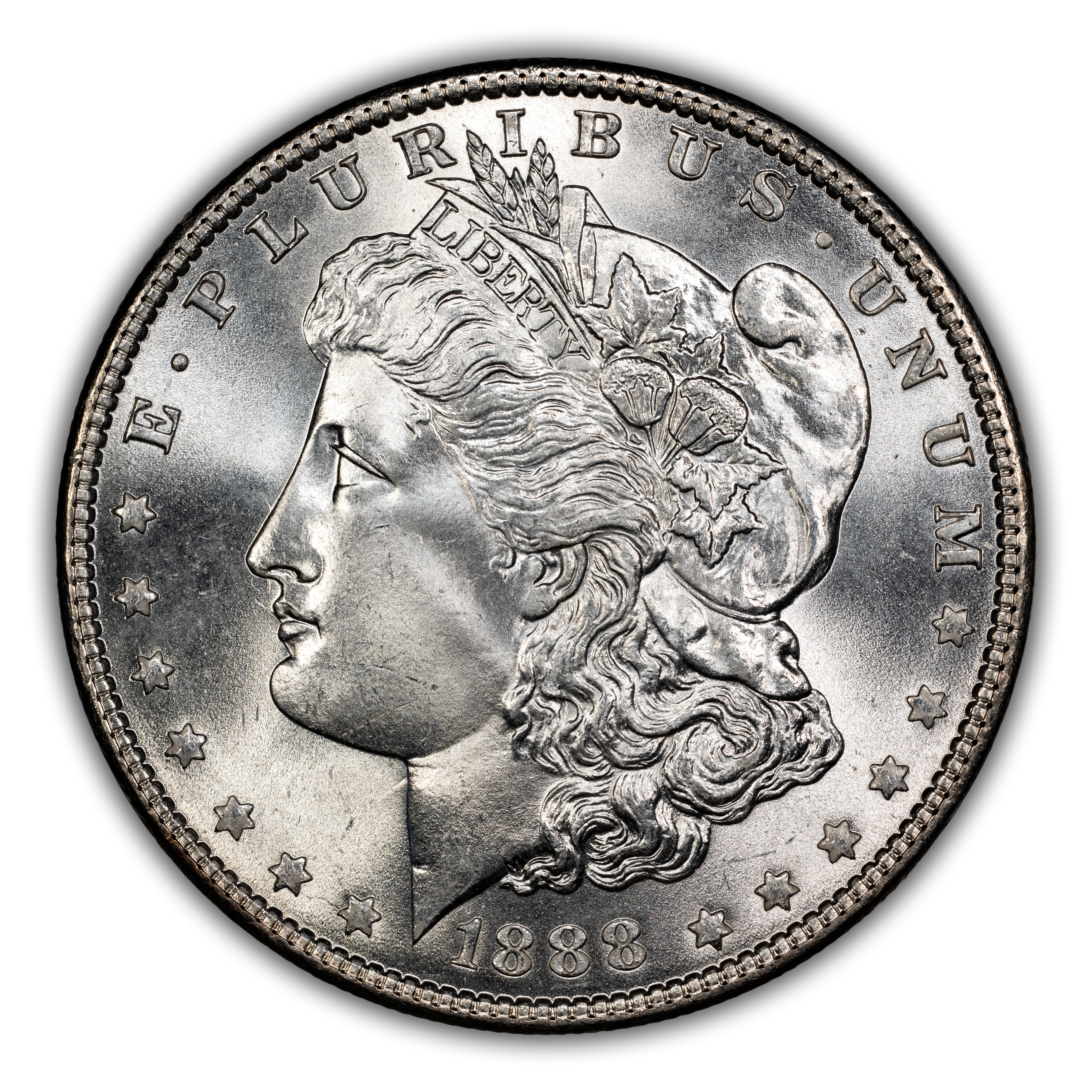 1888 $1  Doubled PLURIBUS, VAM-32 MS thumbnail 4