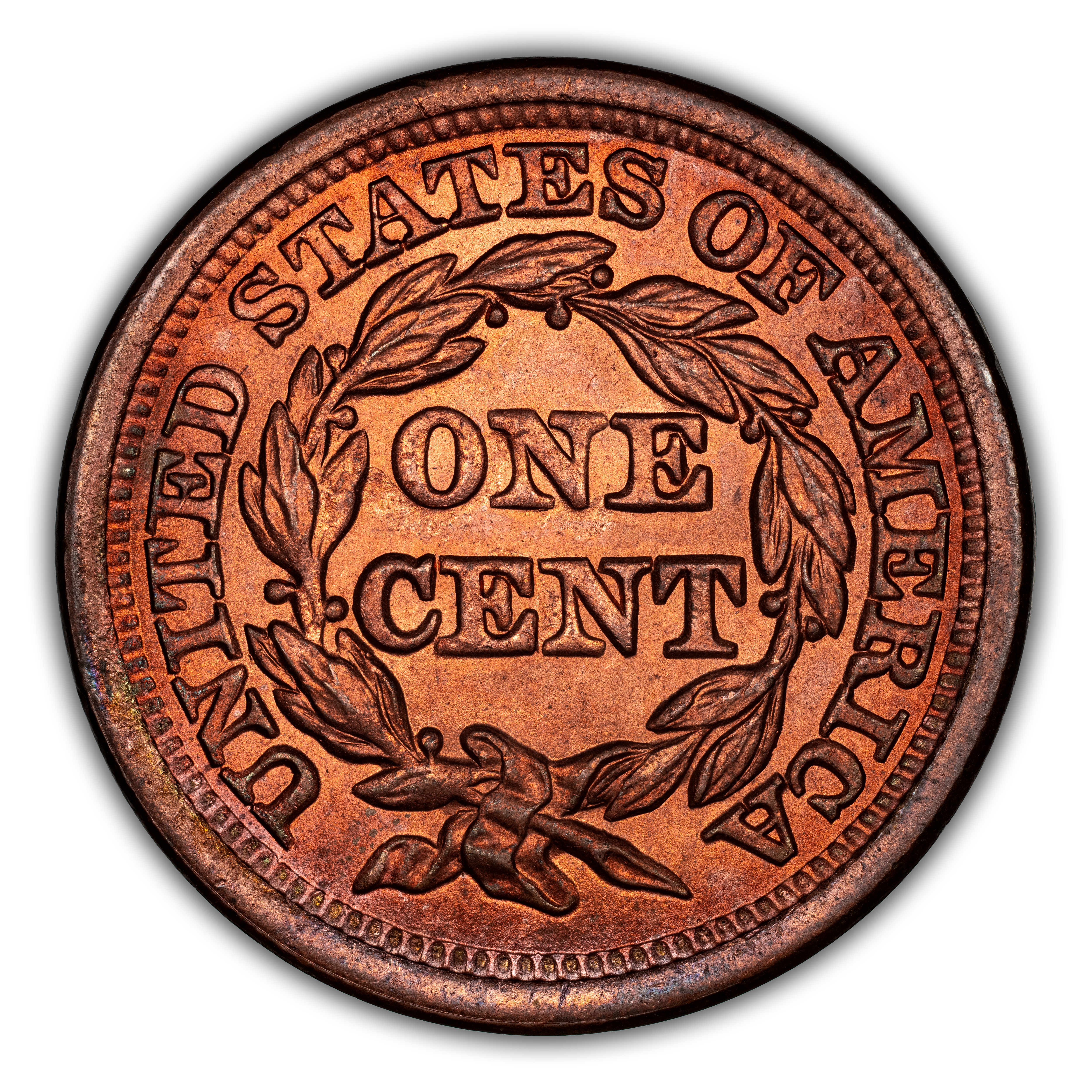 1856 1c Upright 5, N-10 MS RB thumbnail 15